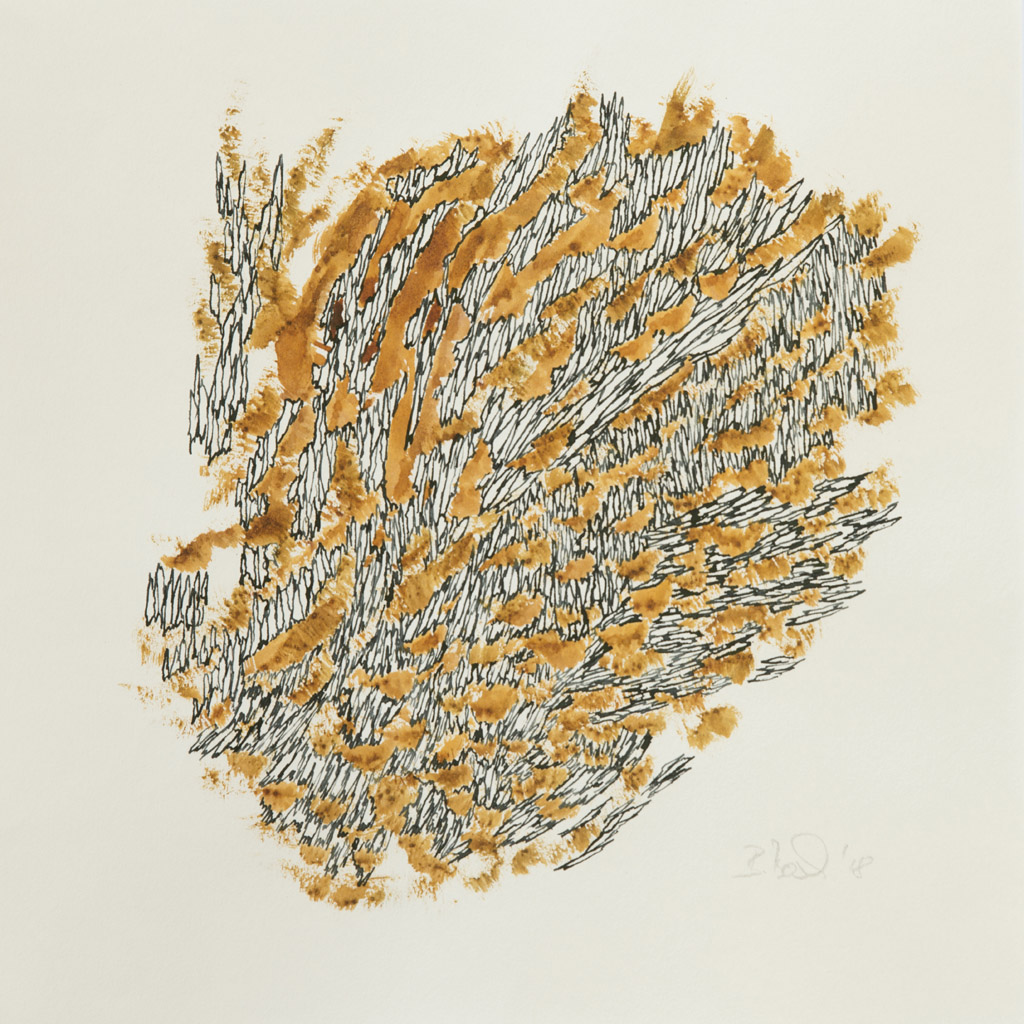 Mindmaps: 2018-2021,Tusche, 25 x 25 cm