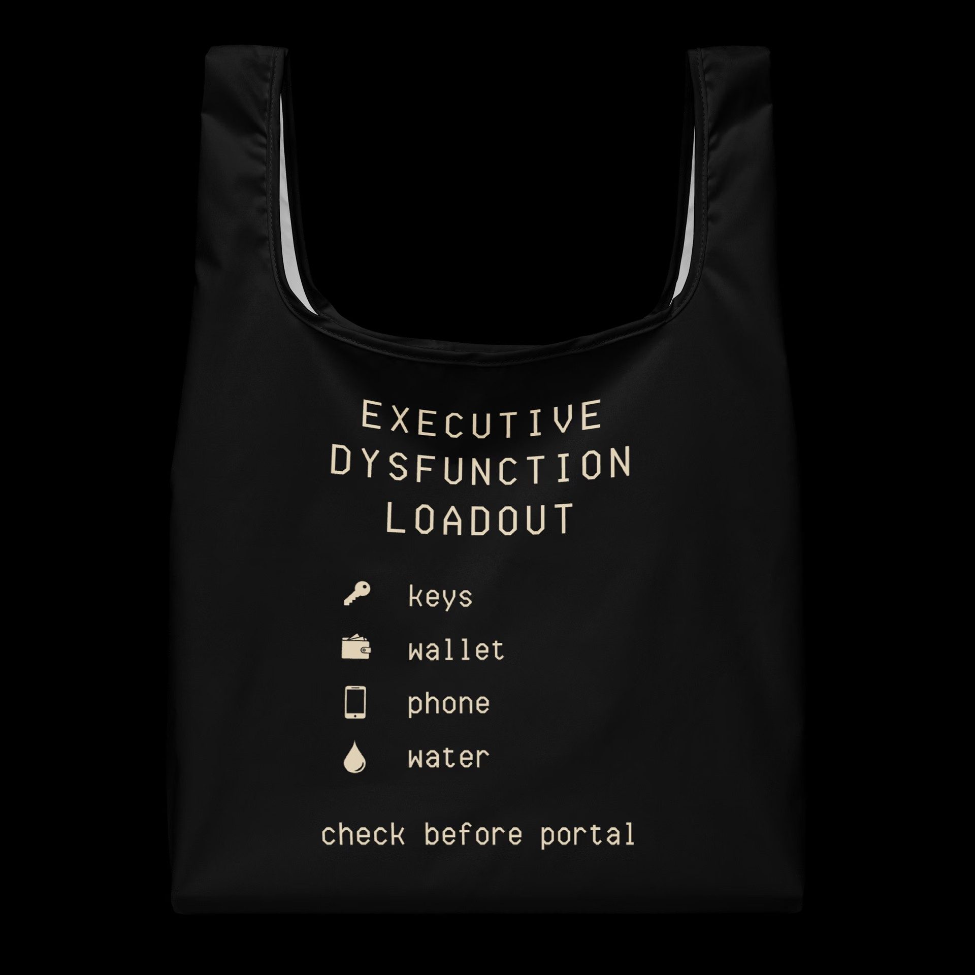 Executive Dysfunction Shopping Bag