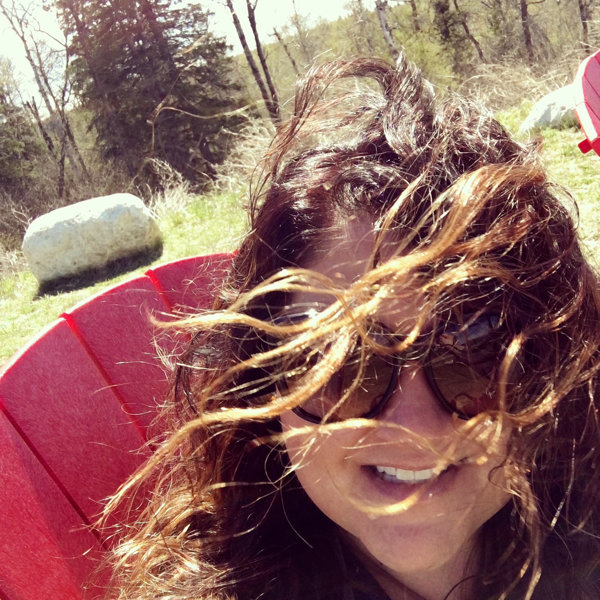 Posing in the Red Chair. Riding Mountain National Park.
