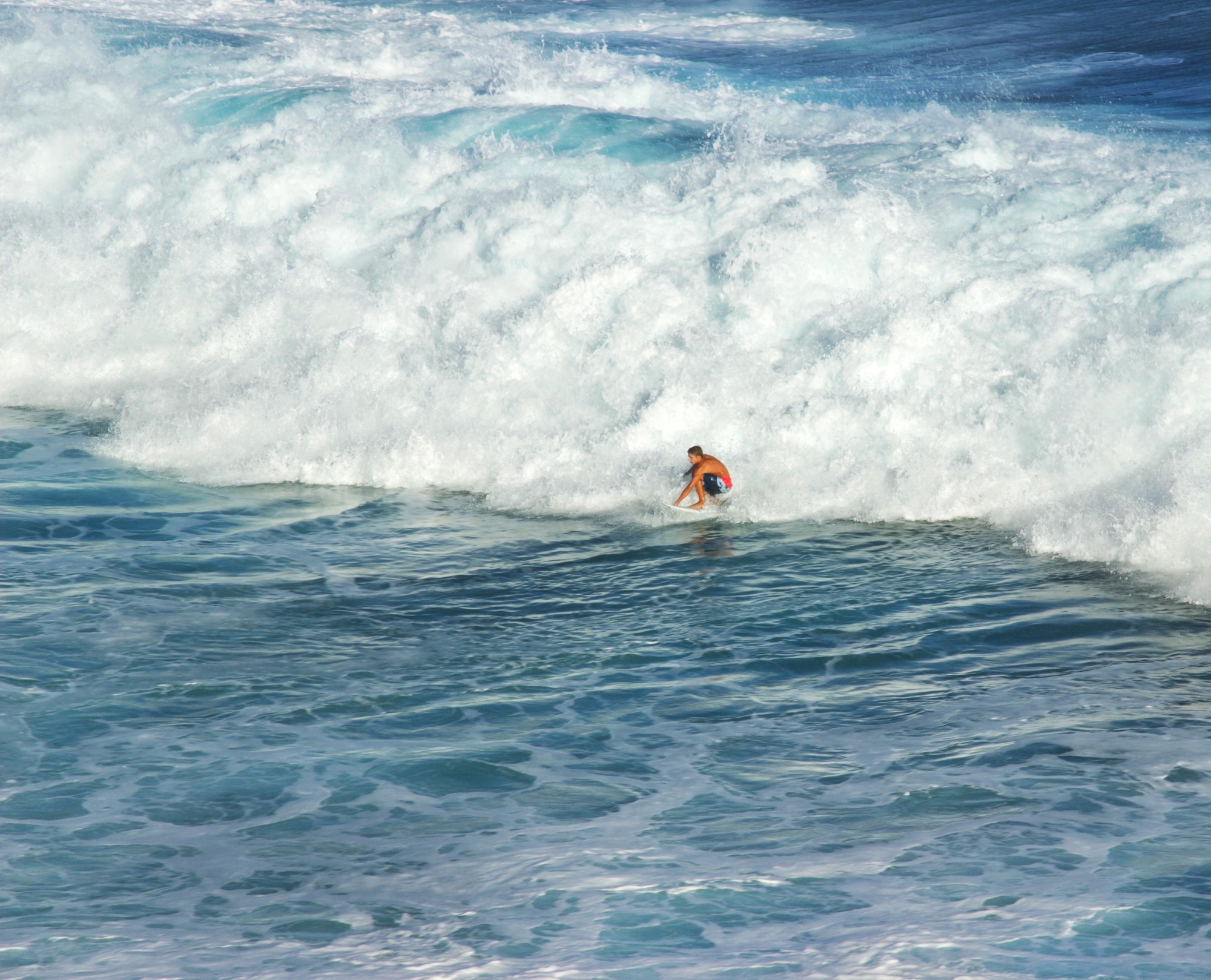 Surfing at Honolua Bay