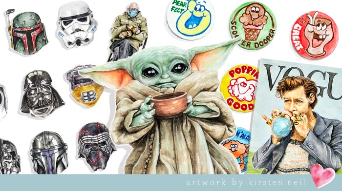 Pop culture artwork by Kirsten Neil