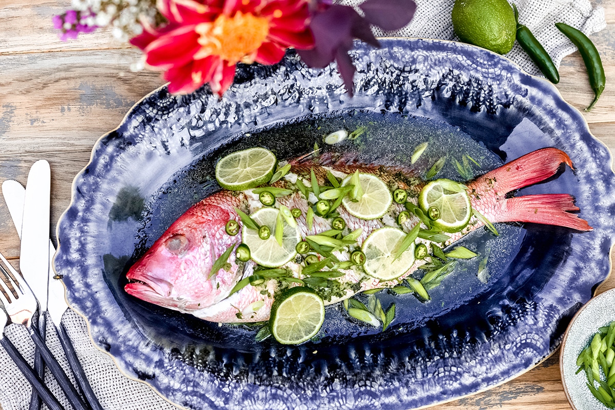 Steamed Pacific Snapper with Sweet and Sour Ginger Sauce Be Wild Eats