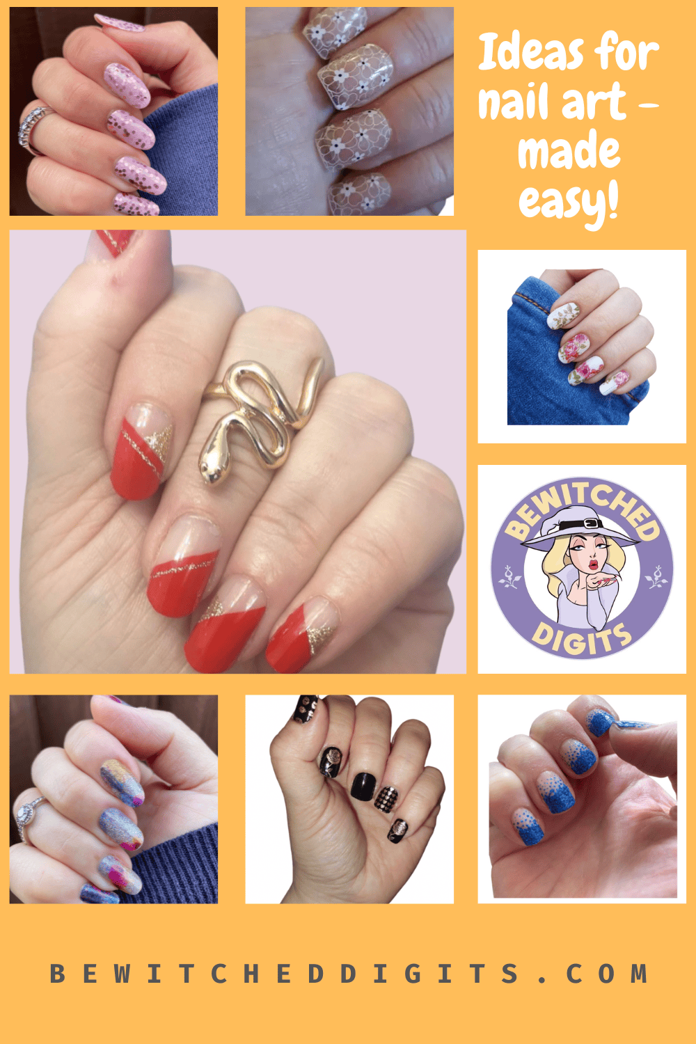 Nail art made easy with real nail polish wrap strips