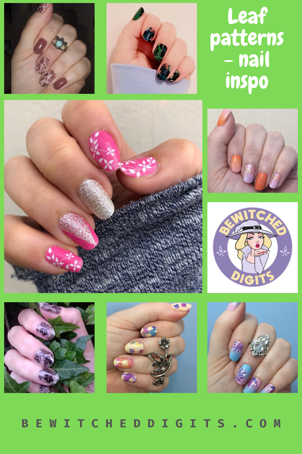Leaf it to us to sort out gorgeous nail designs for you