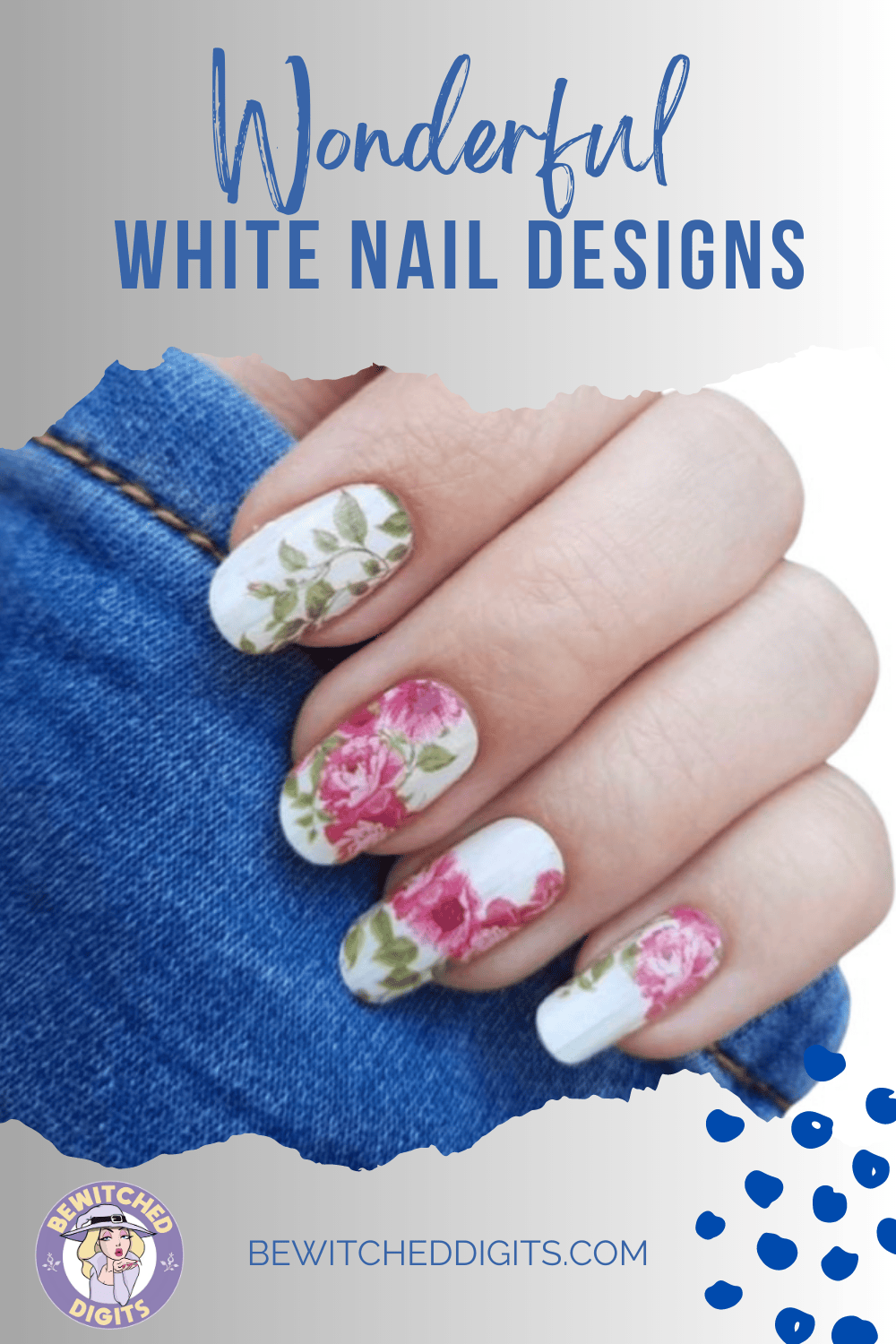 White nail wraps