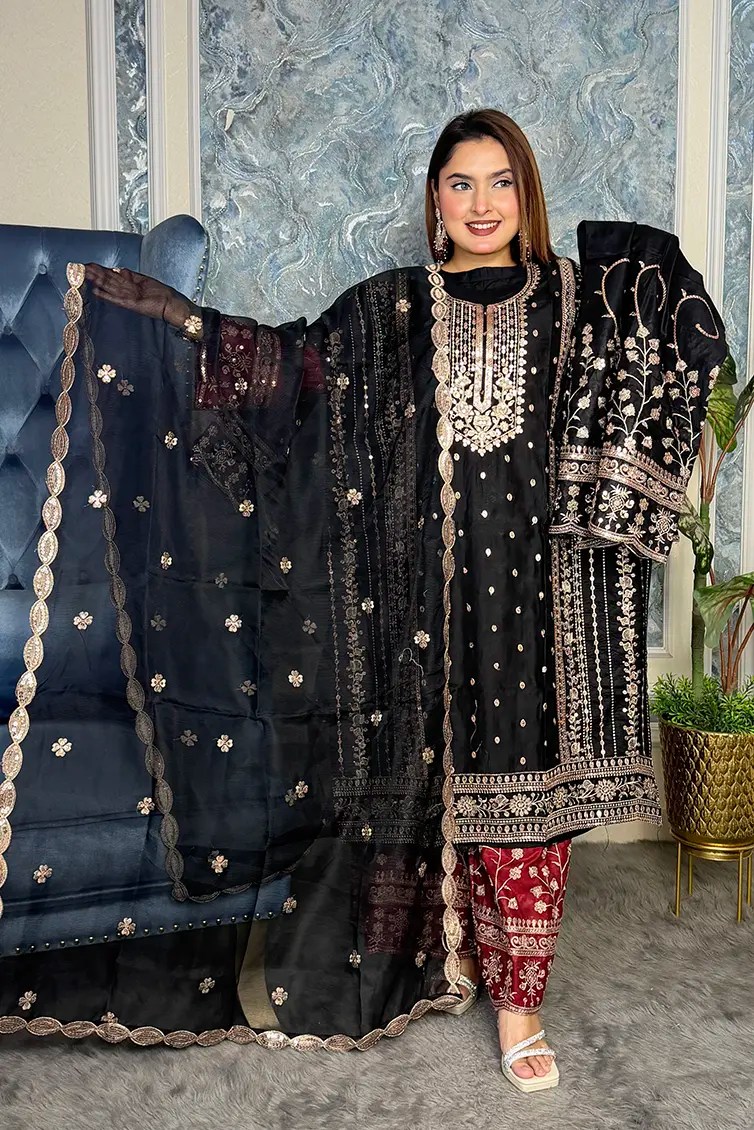 Sararahh Stitched 3-piece(Black)