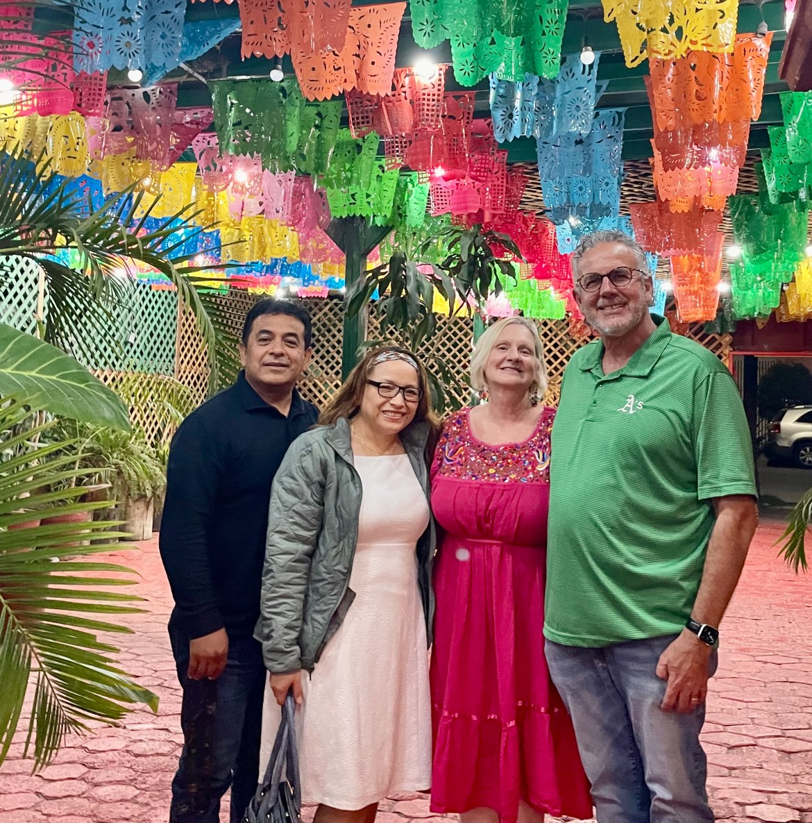 From left to right, Pastor Ivan, Rocio his wife, from Belen Church, Dawn and Dave.