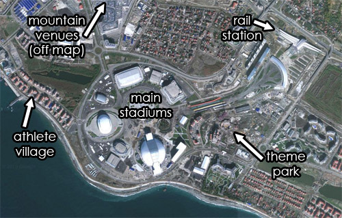 Know What You Re Watching Map Of Sochi S Olympic Village Sochi Copy 