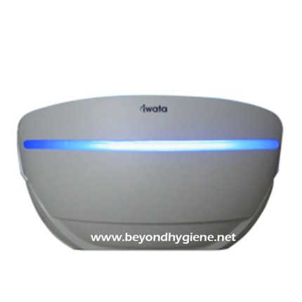 Automatic hand sanitizer dispenser with UV light sterilization for hygiene, ideal for public spaces and workplaces, from Beyond Hygiene Asia.