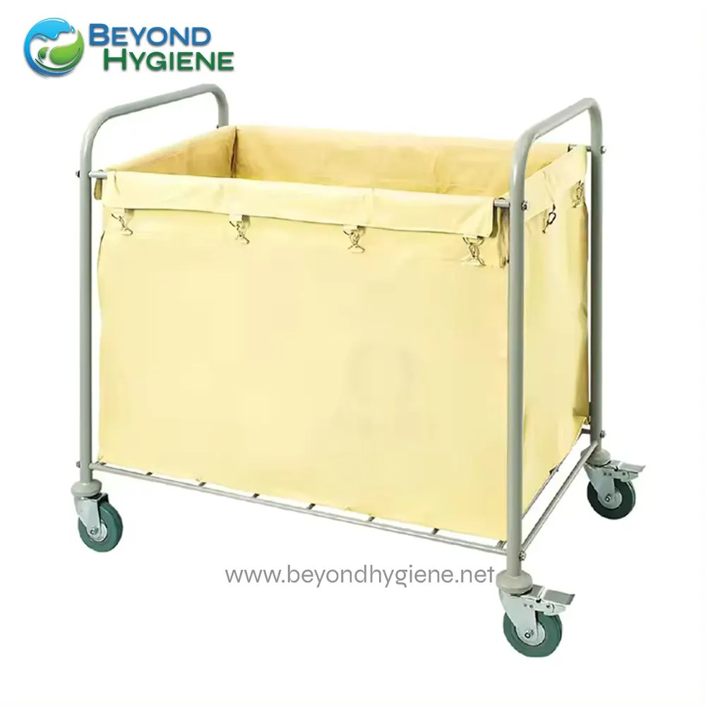 Steki Triple Bin Service and Laundry Cart in Steel Powder Coated Finish 250L