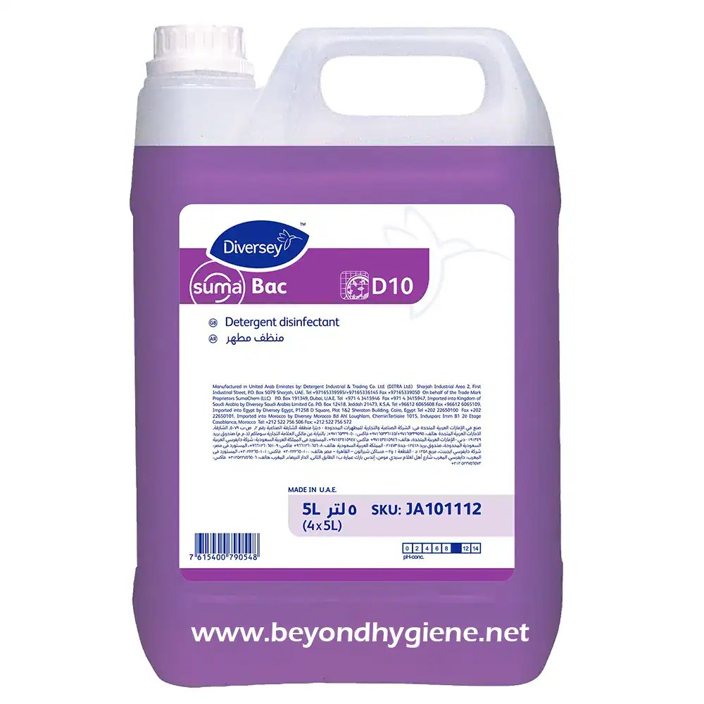 Diversey Suma BAC D10 Detergent Disinfectant 5L