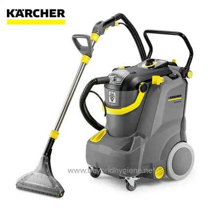 Karcher industrial carpet cleaner machine for commercial cleaning and floor care.