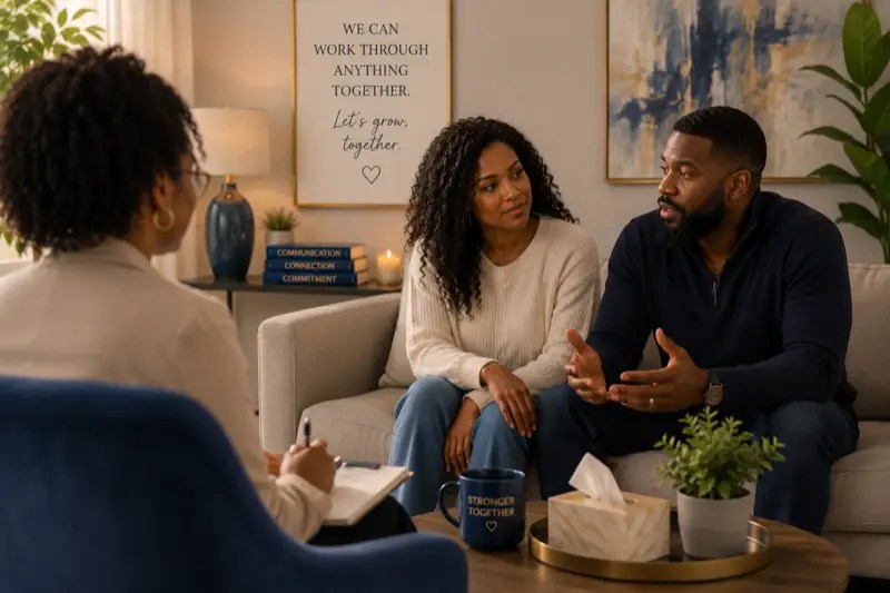Couples therapy session at Beyond Limits