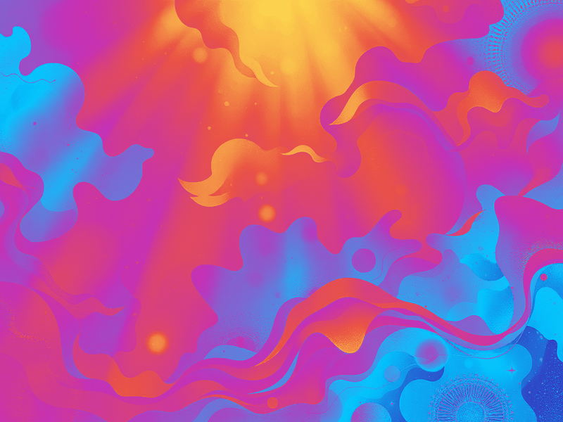 withdrawal journey...a mild psychedelic design graphic AI generated