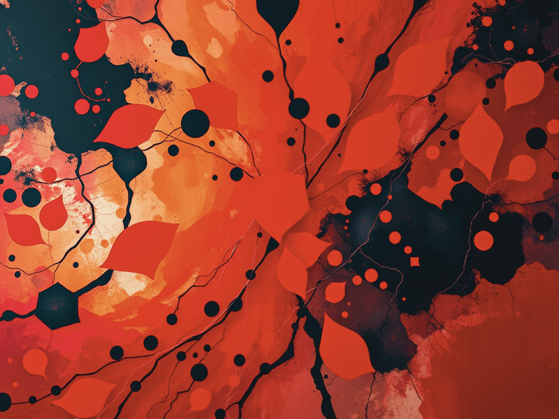 muted psychedelic design for grief it's complicated