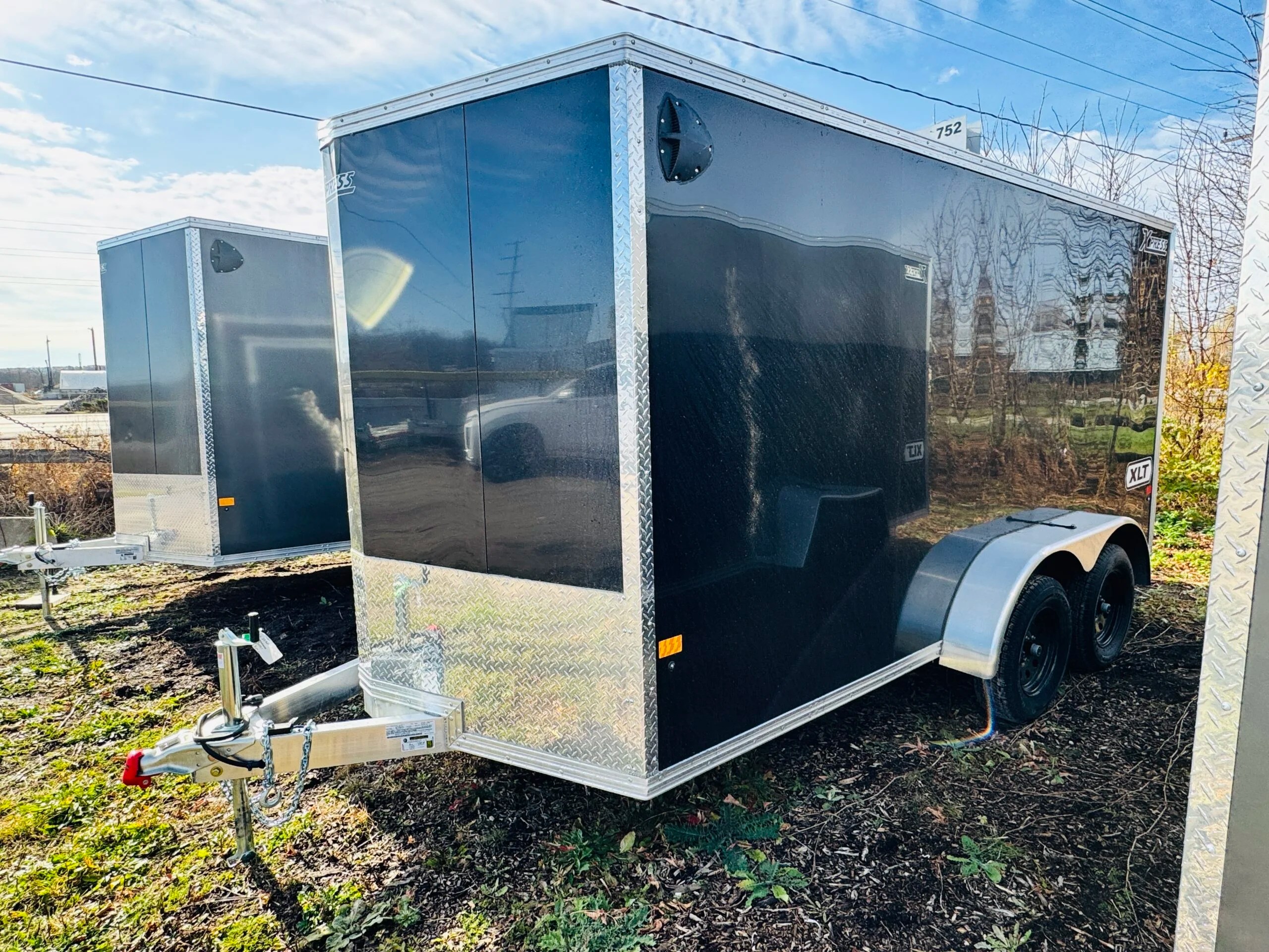 7×14 ALUMINUM ENCLOSED 7K | ALCOM XPRESS | RAMP DOOR | 78″ HIGH