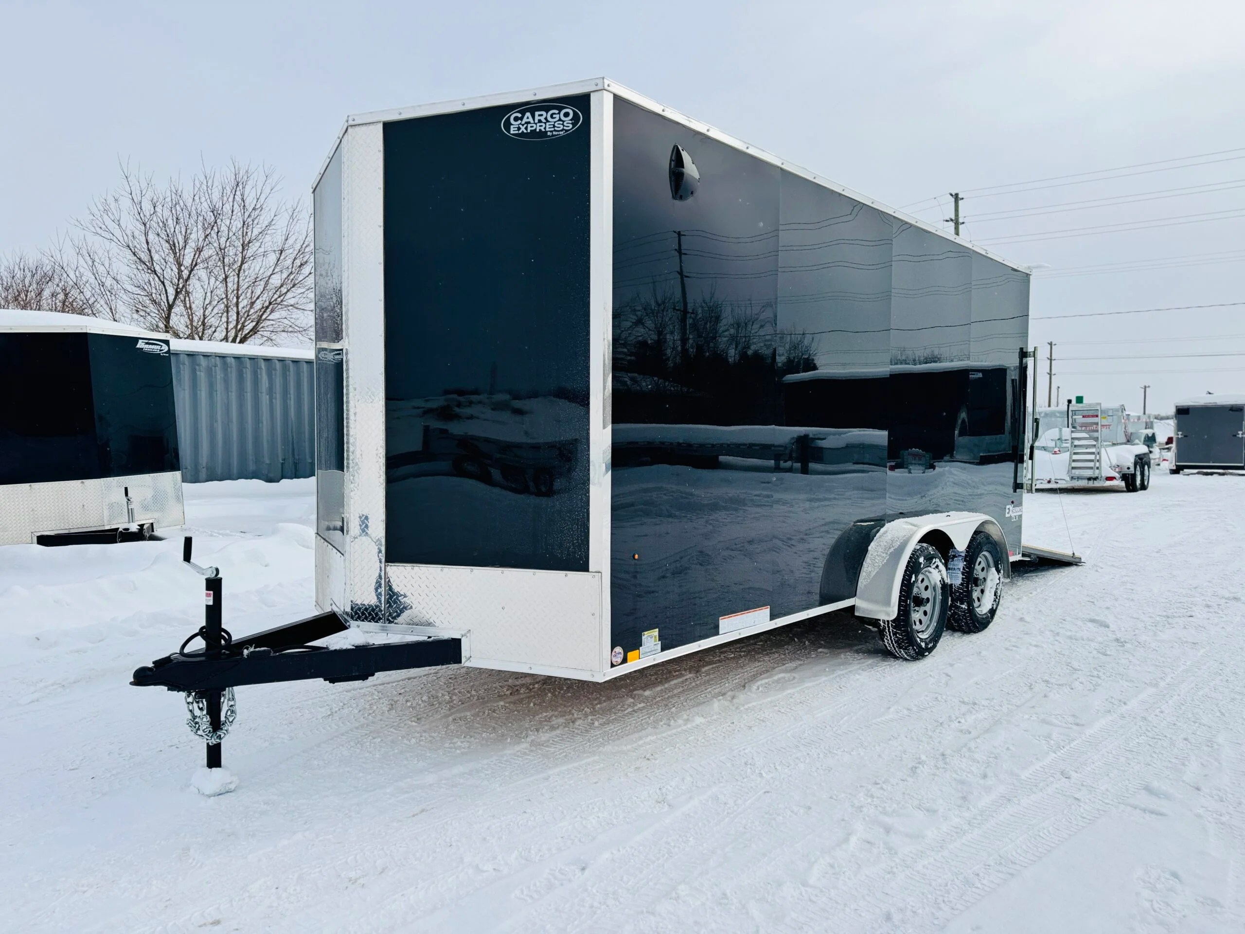 7×16 ENCLOSED 7K | CARGO EXPRESS 2025 | RAMP DOOR | 84″ HIGH