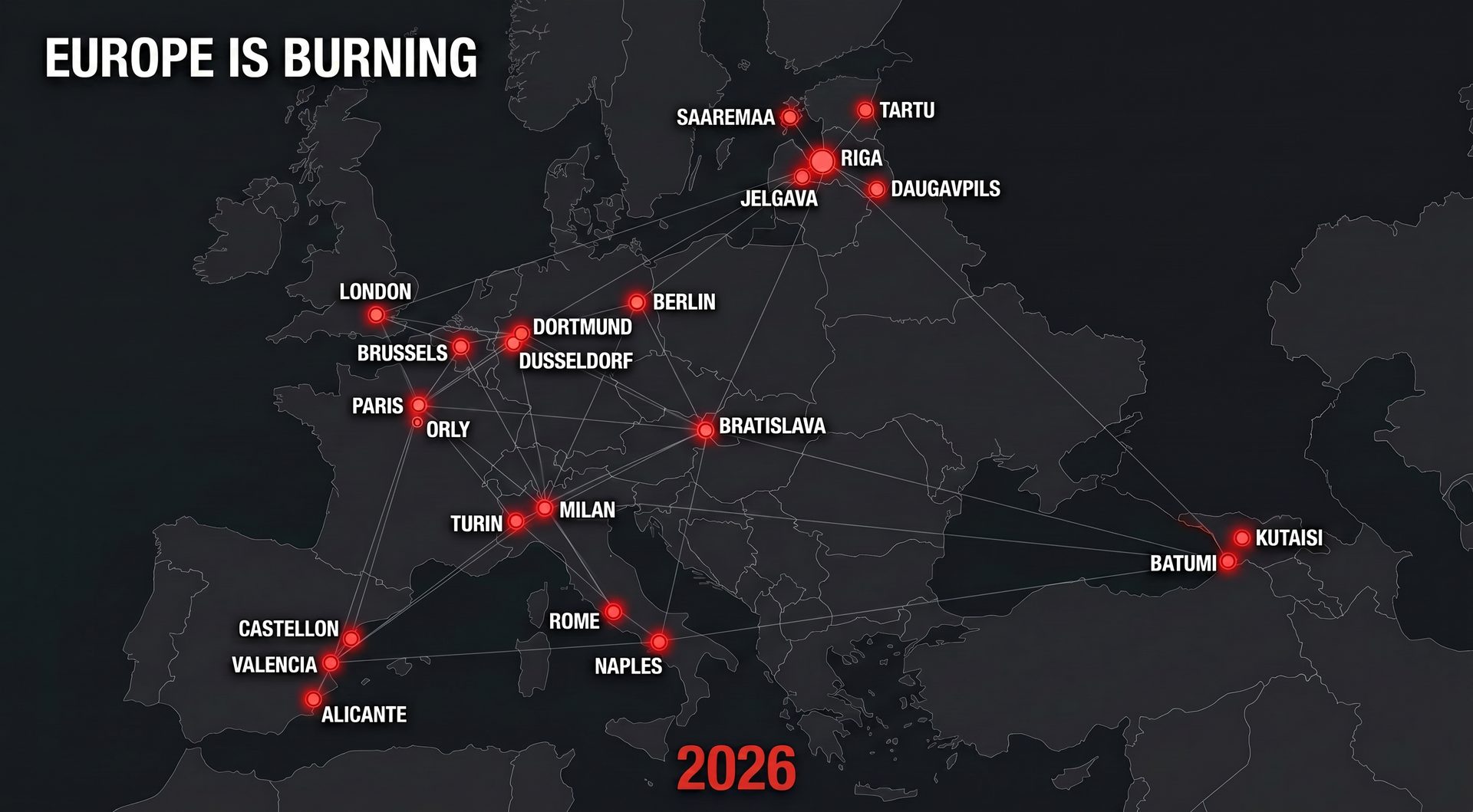 EUROPE IS BURNING 2026 Taksometru Vad T Ju Protests Pret Bolt Un Uber Map Bg 