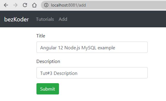 Angular 12 Node Js Express Mysql Example Crud Application Bezkoder - Premium Sunset Picture Gallery - 8K