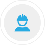Icon of 4 rectangles together that represents the dashboard view of Bezlio's mobile sales software accounts view screen, built on top of our no-code development platform.