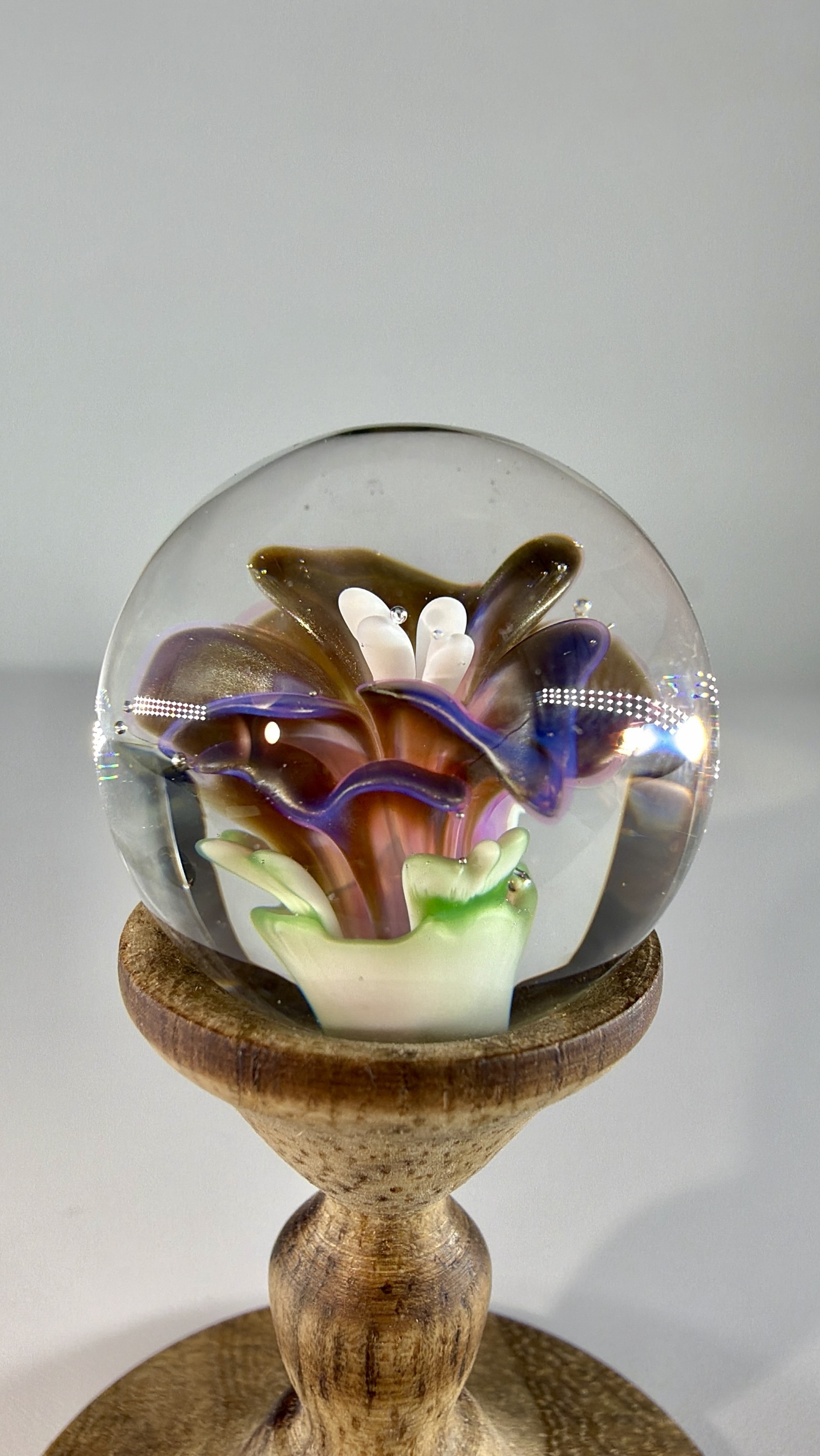 0.90” Telemagenta/Electrum Lily Marble