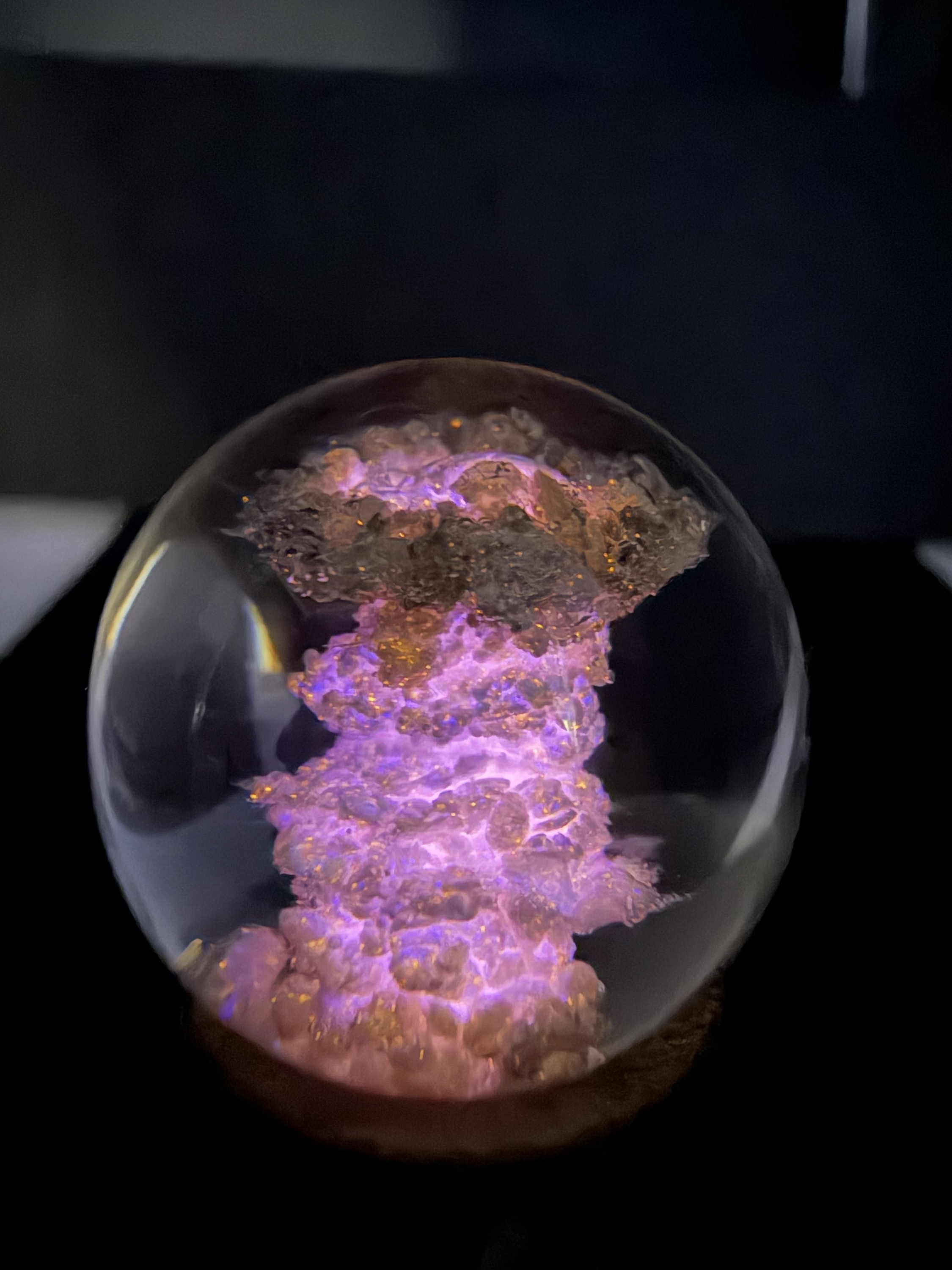 1.01” Pink/Purple Mushroom Cloud Marble