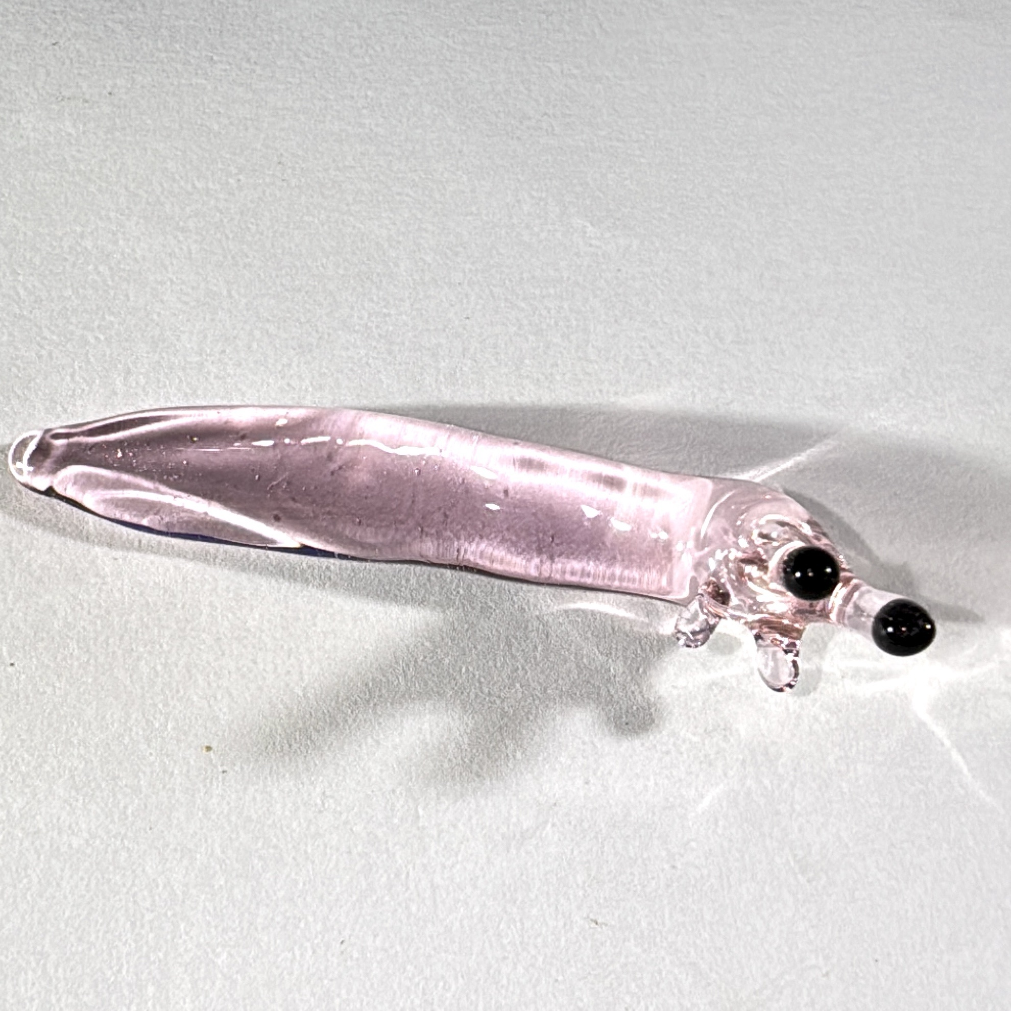 Skinny Pink Slug Sculpture