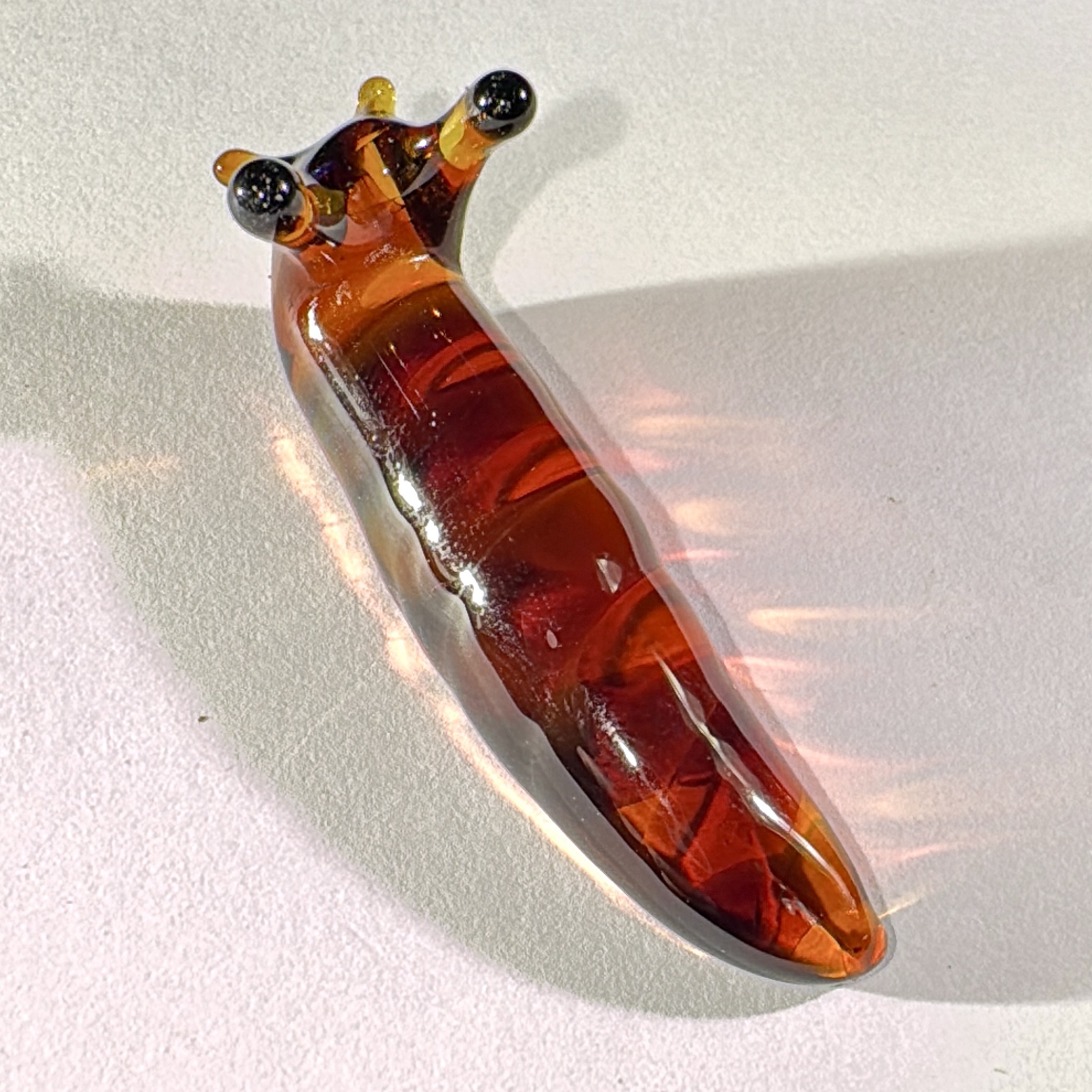 Amber Slug Sculpture