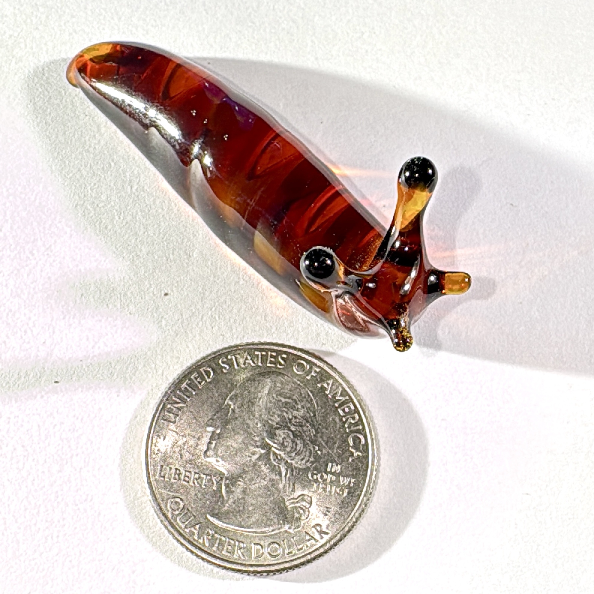 Amber Slug Sculpture
