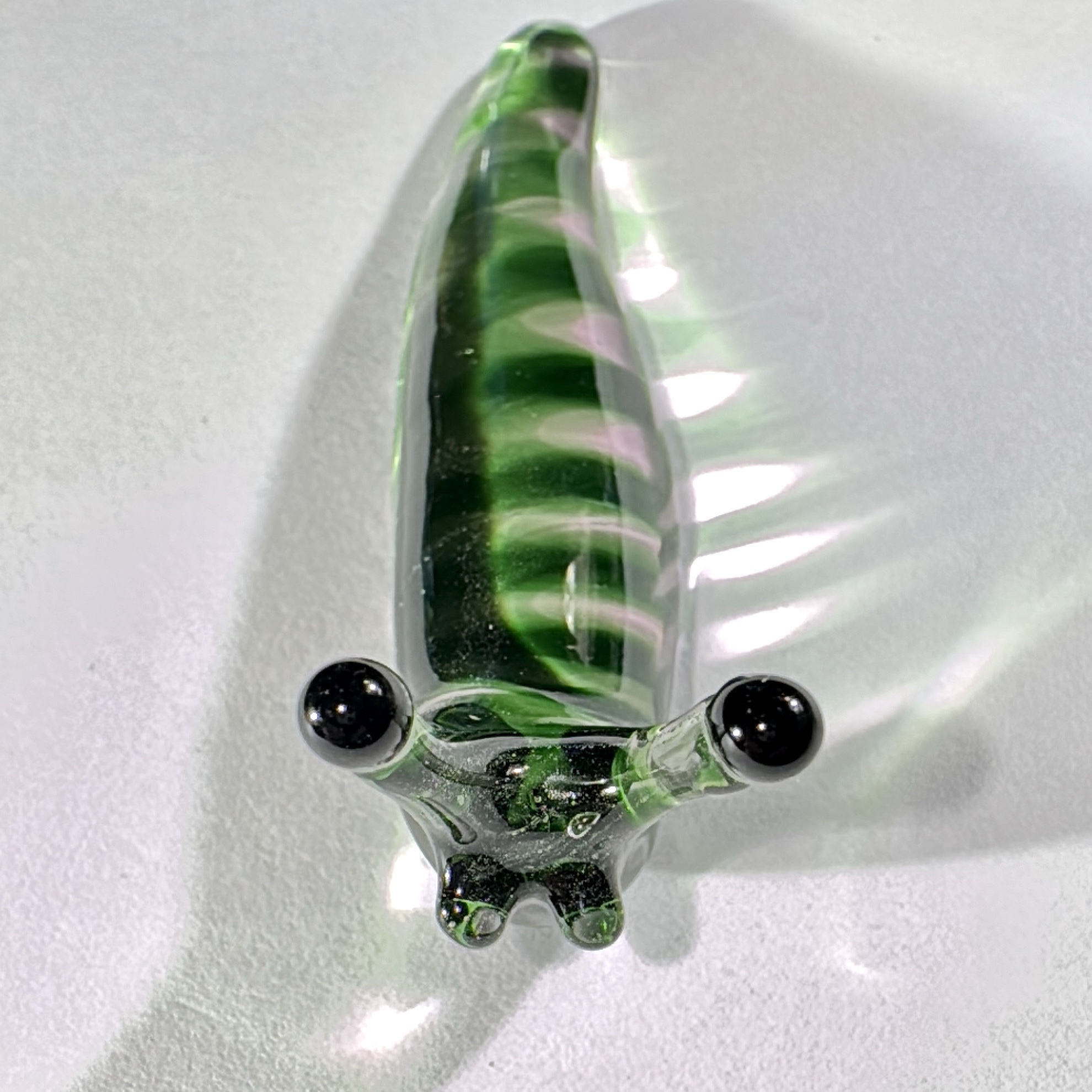 Pink/Green Slug Sculpture