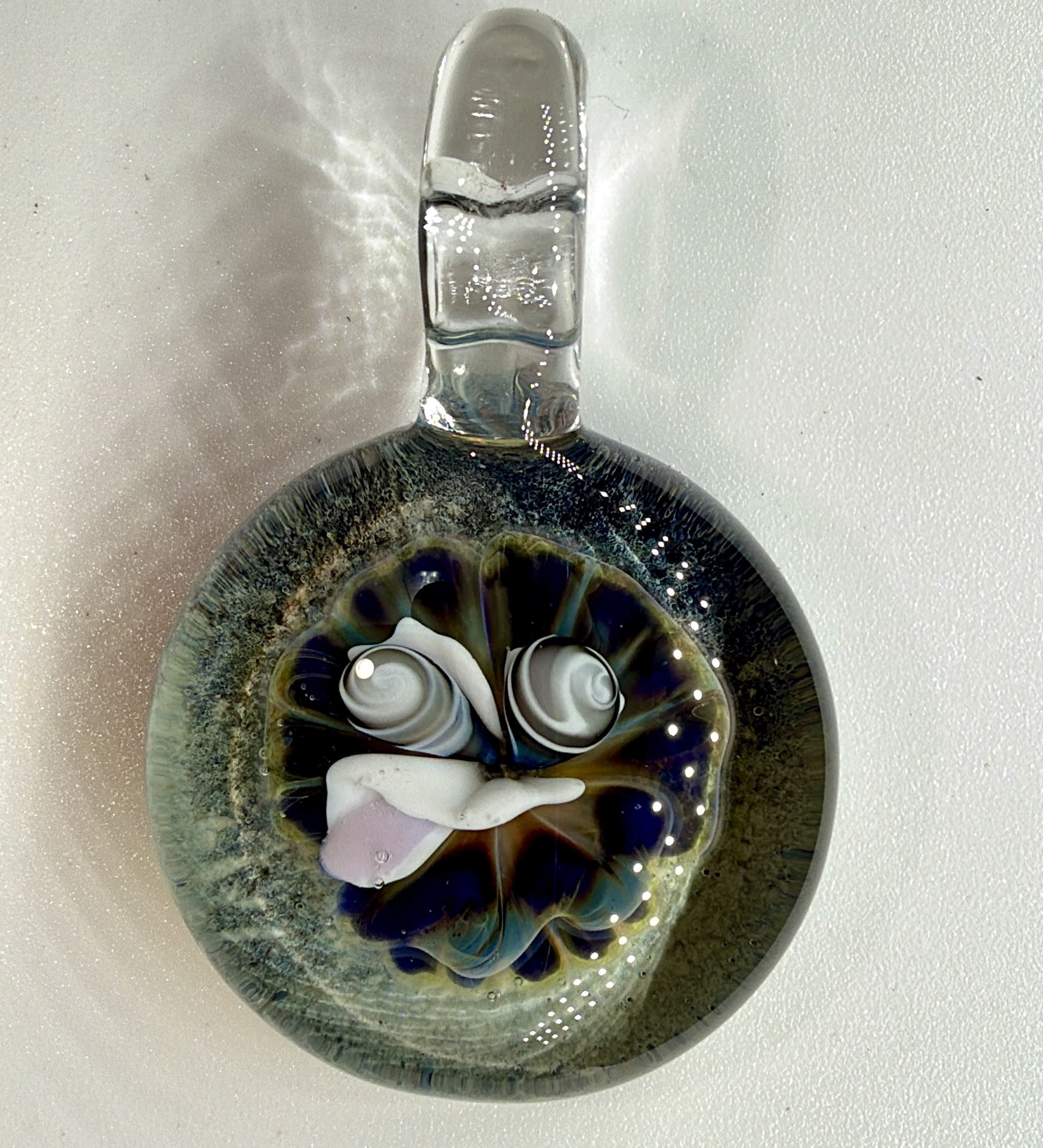 Inspired Man Glass Pendant