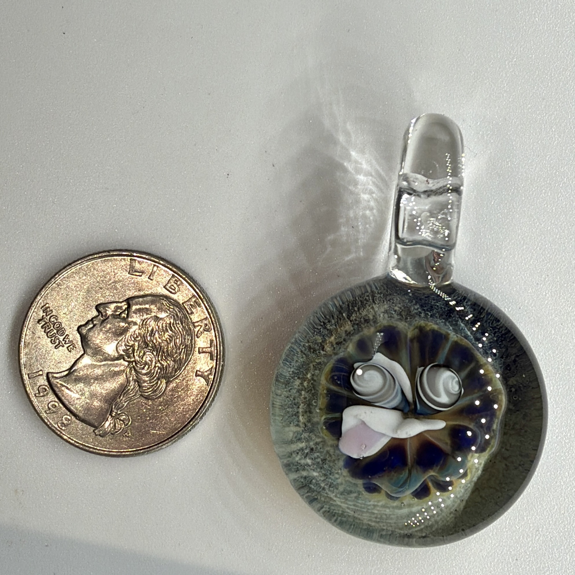 Inspired Man Glass Pendant