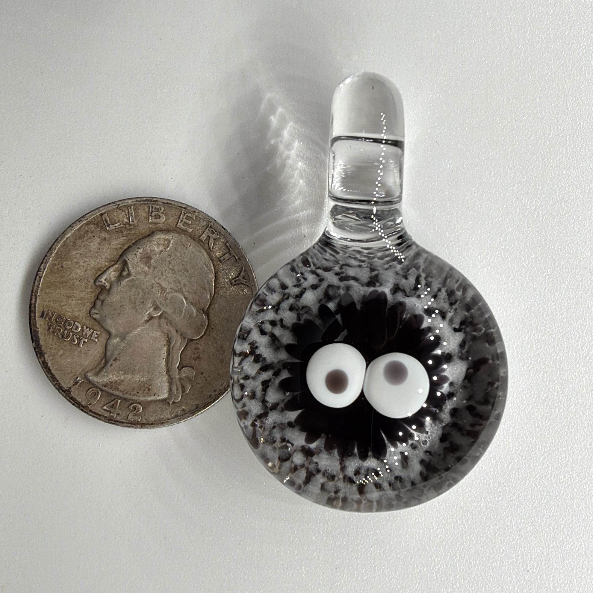 Soot Sprite Glass Pendant