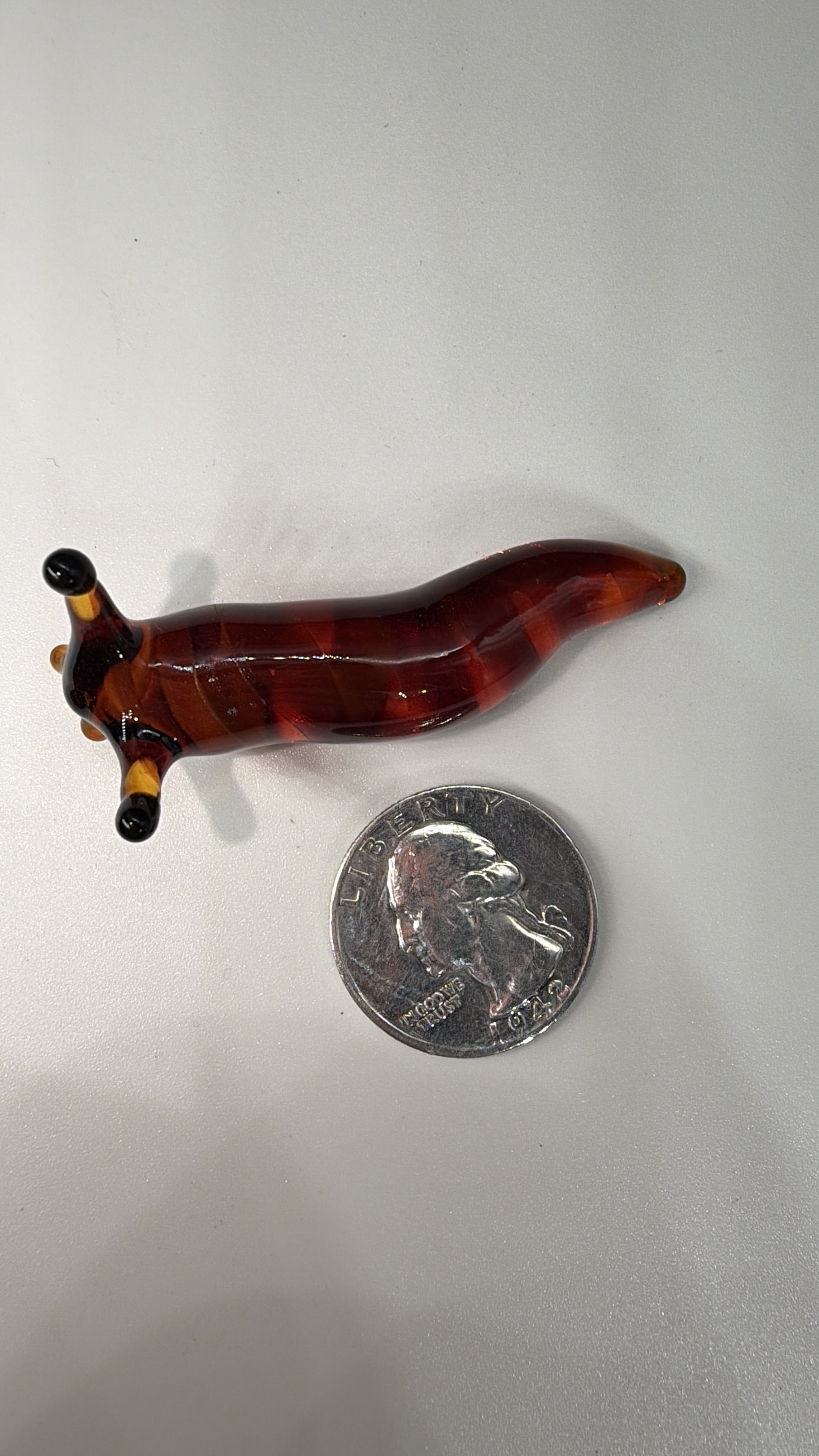 Amber Slug Sculpture