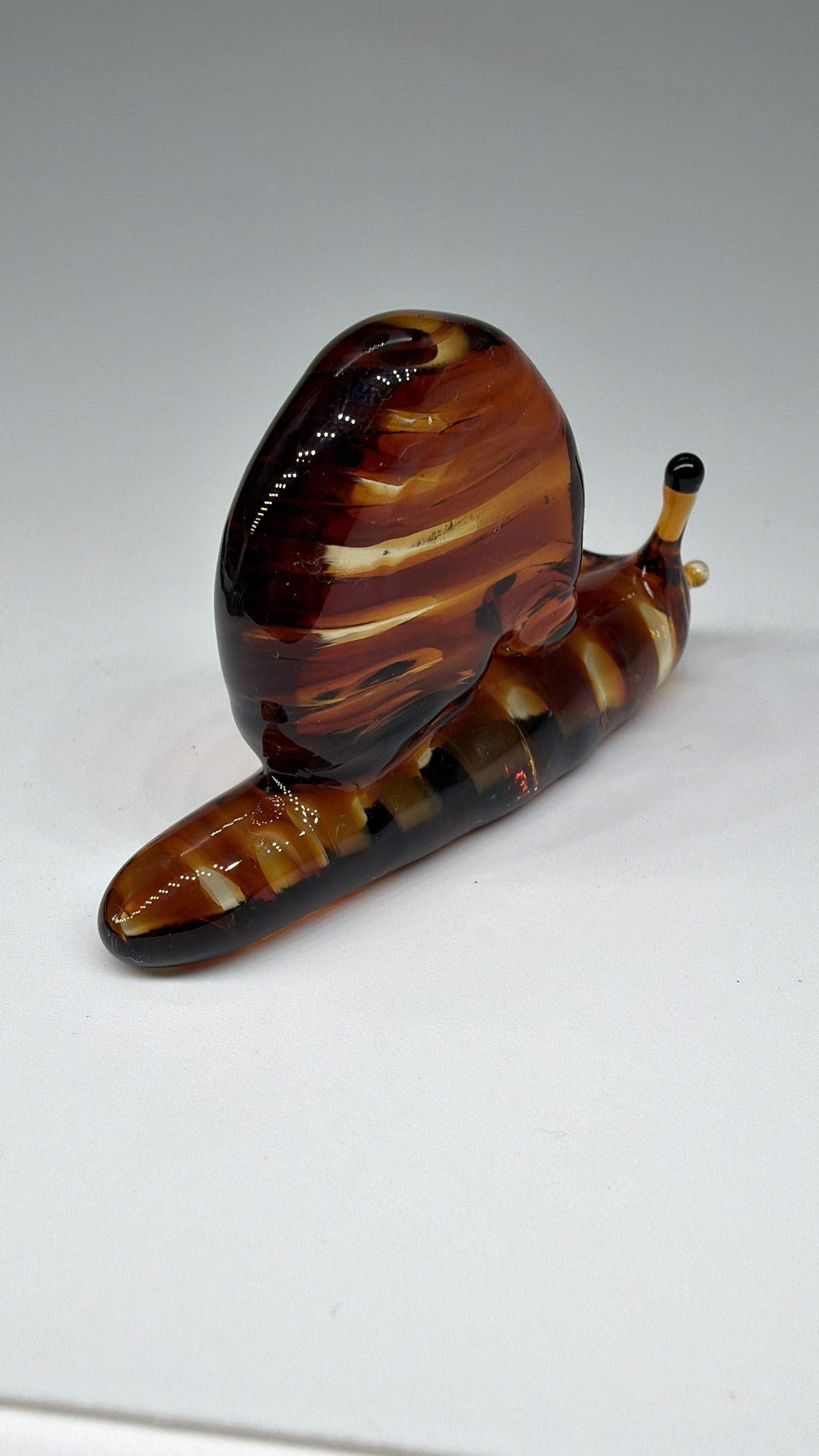 UV Amber Snail Sculpture