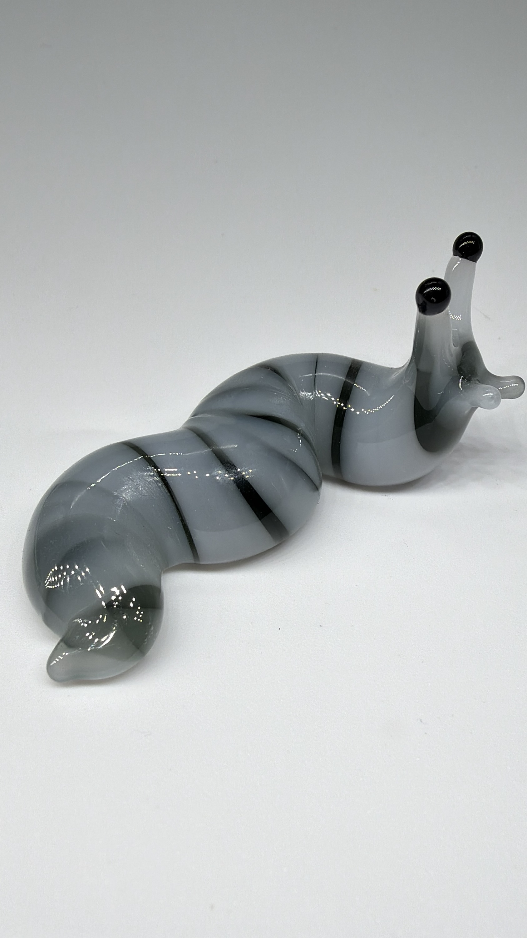 Black/White UV Slug Sculpture