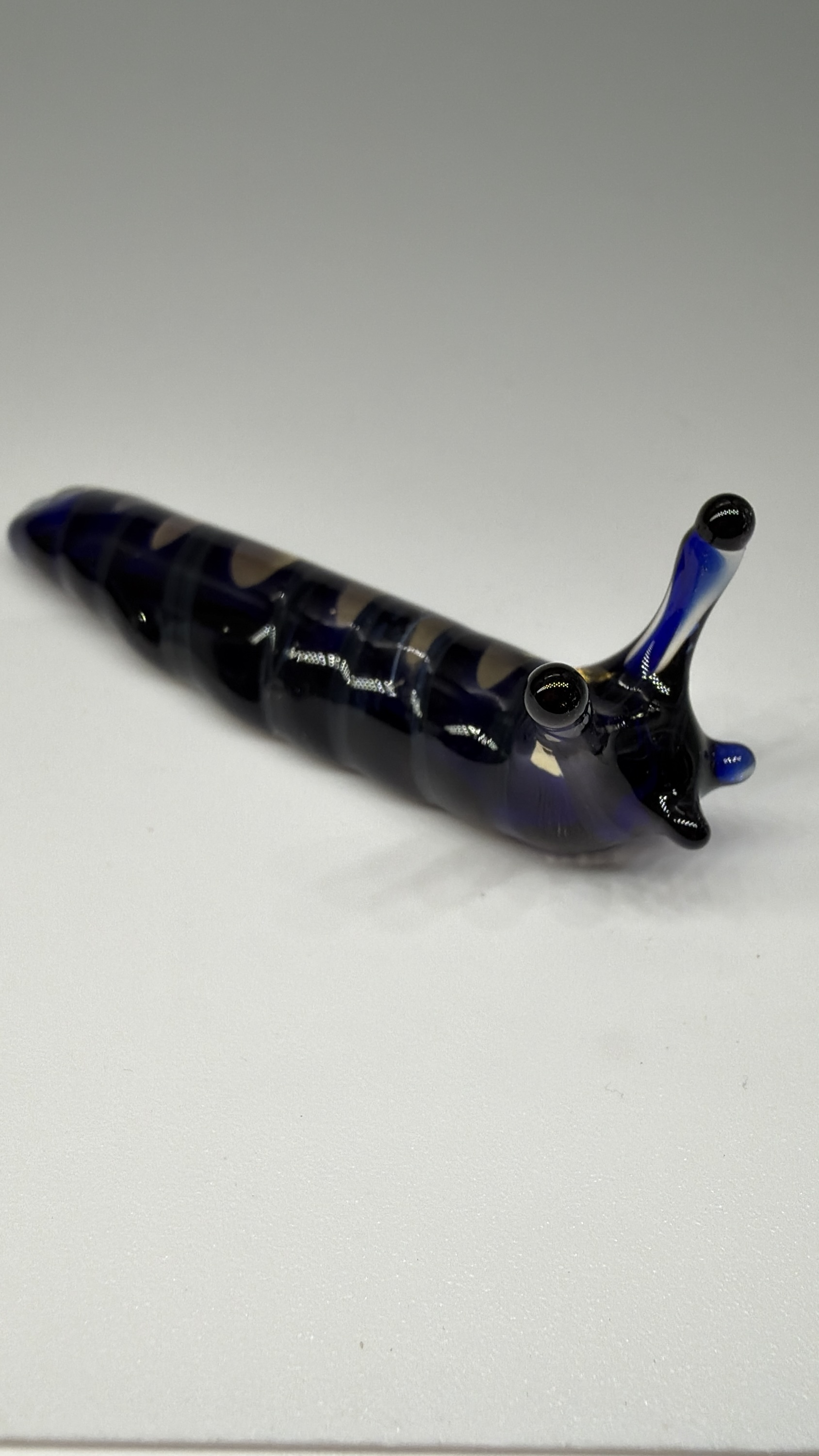 Blue/Champagne Slug Sculpture