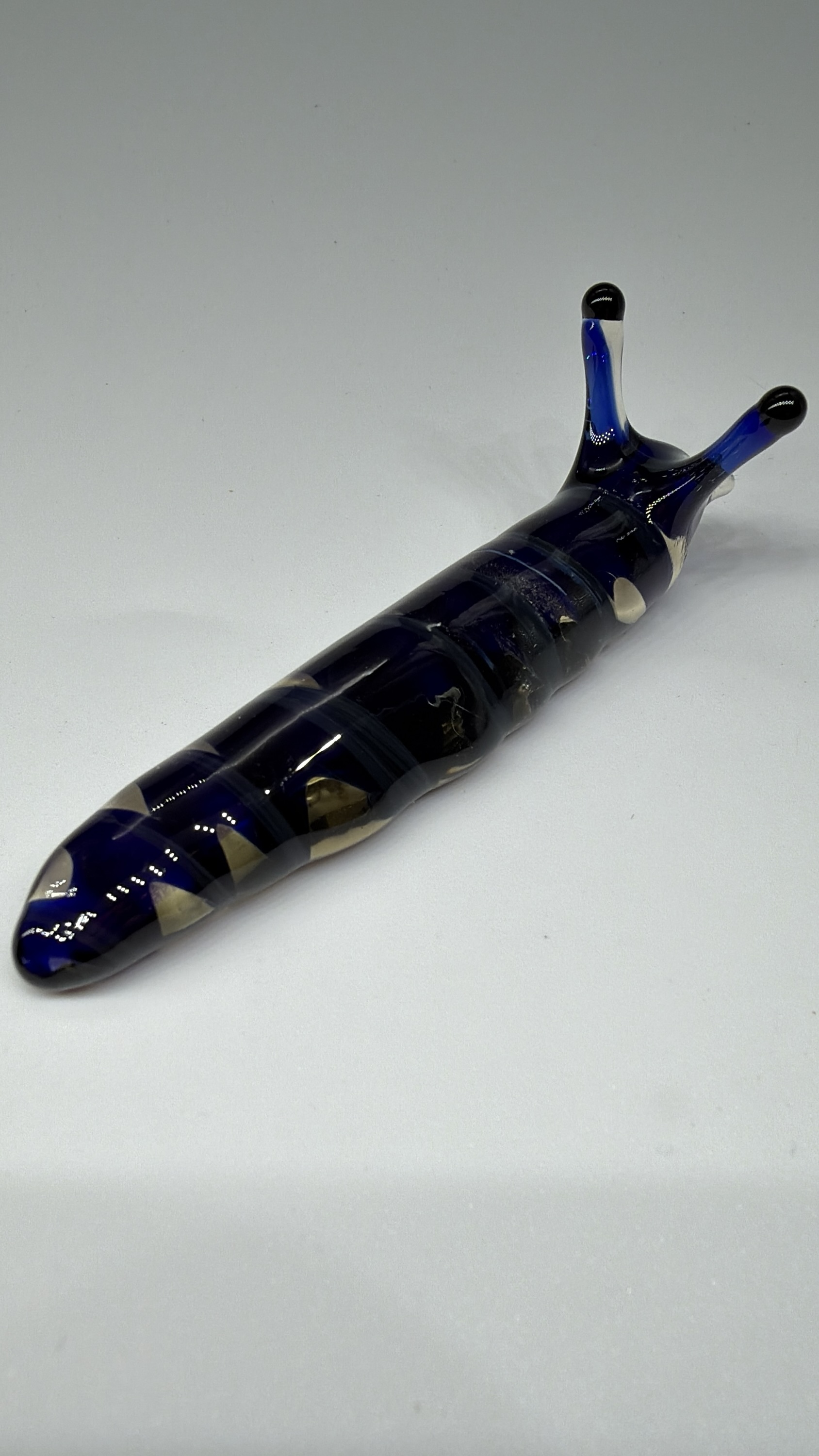 Blue/Champagne Slug Sculpture