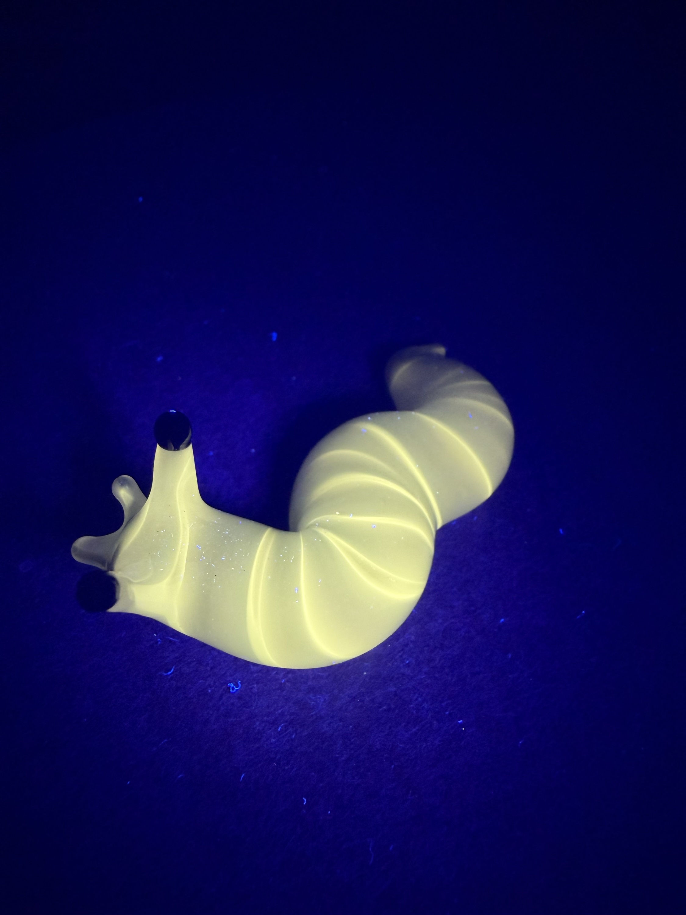 Black/White UV Slug Sculpture