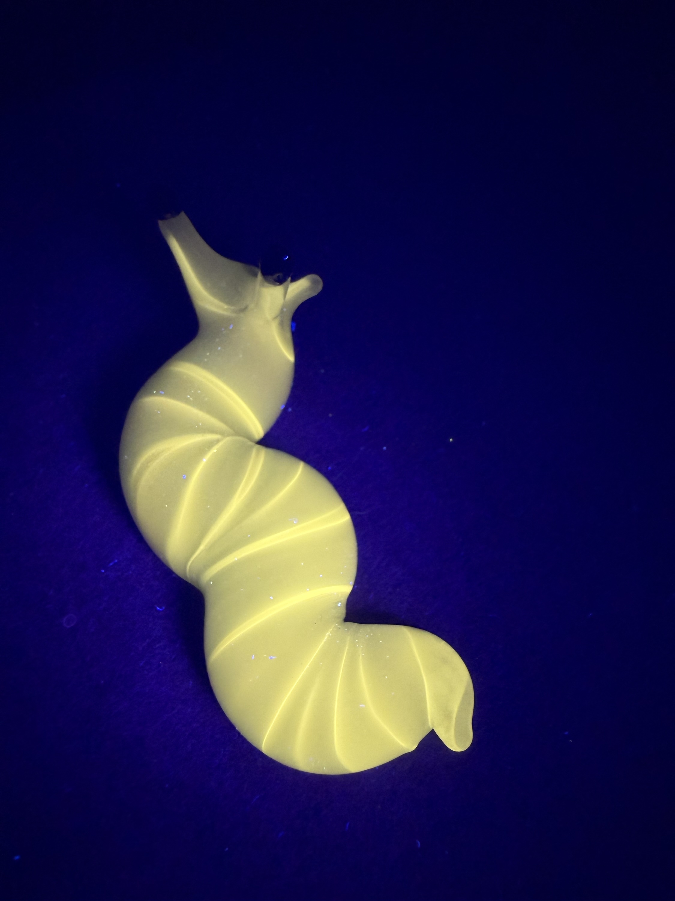 Black/White UV Slug Sculpture