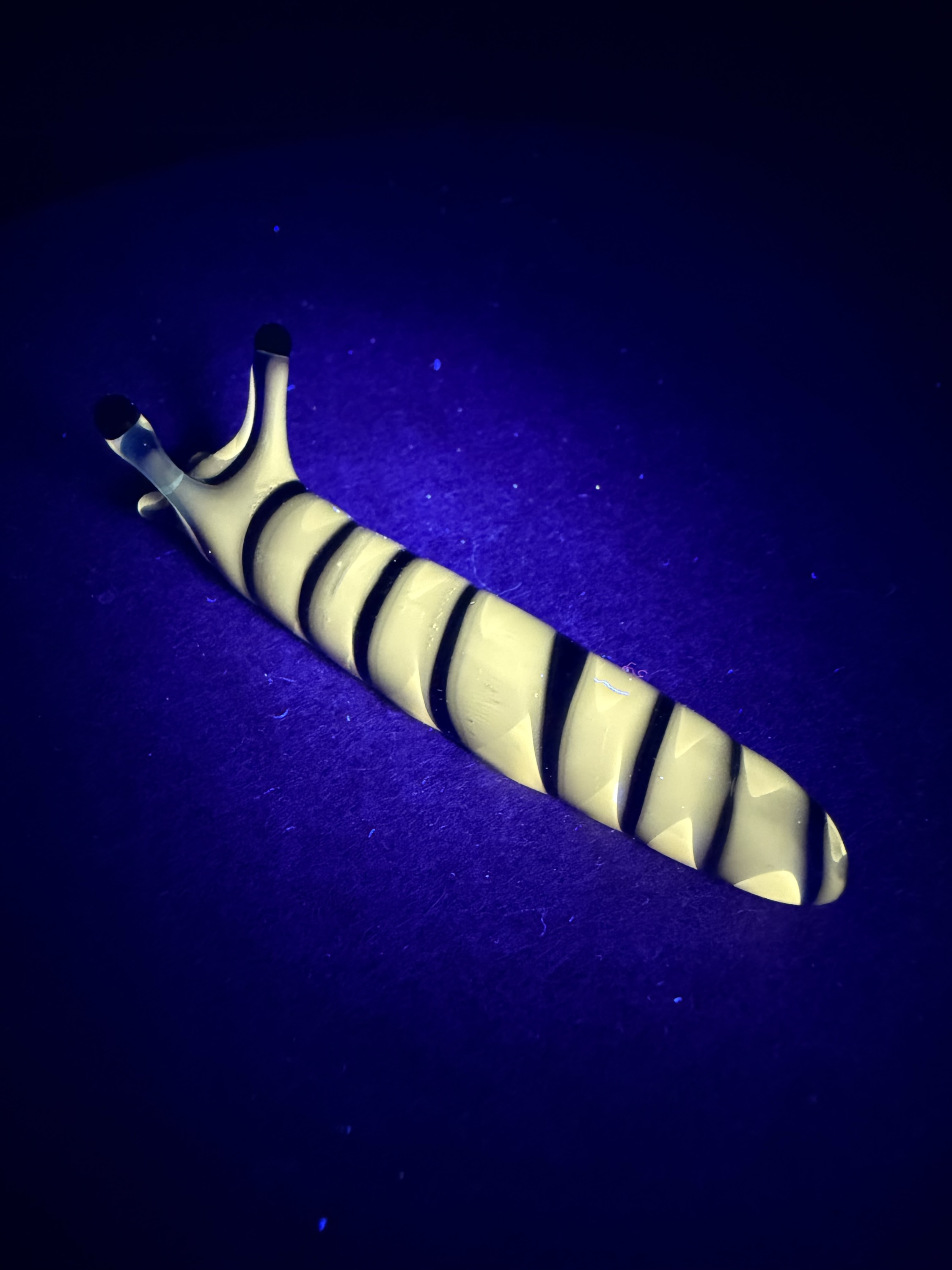 Blue/Champagne Slug Sculpture