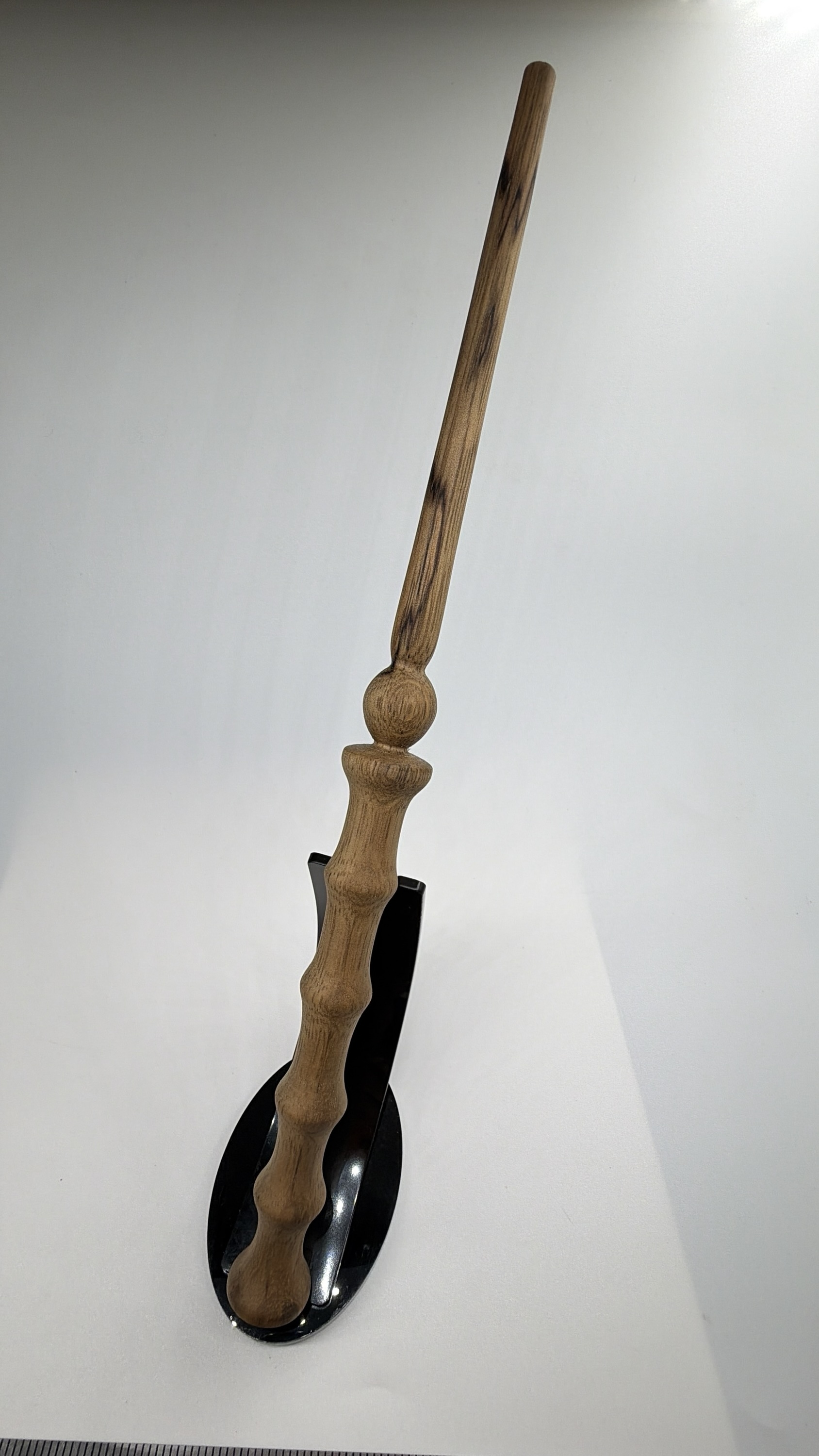 Hand Carved Black Limba Wand