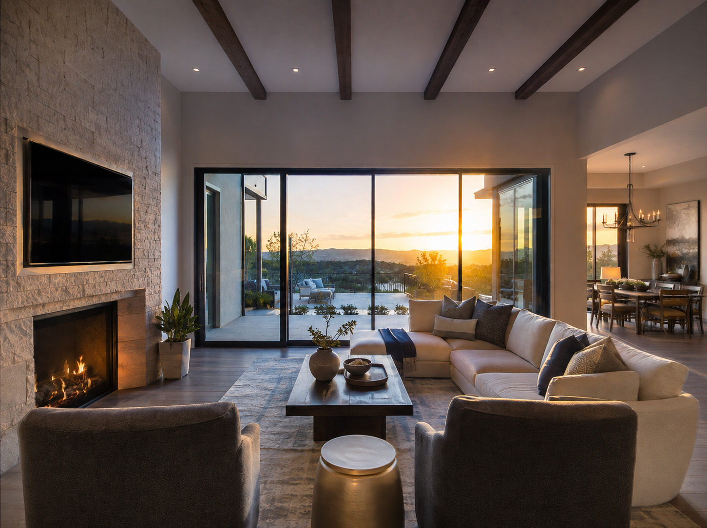 Architectural and Interiors Retouching. Exposure Merging Complete