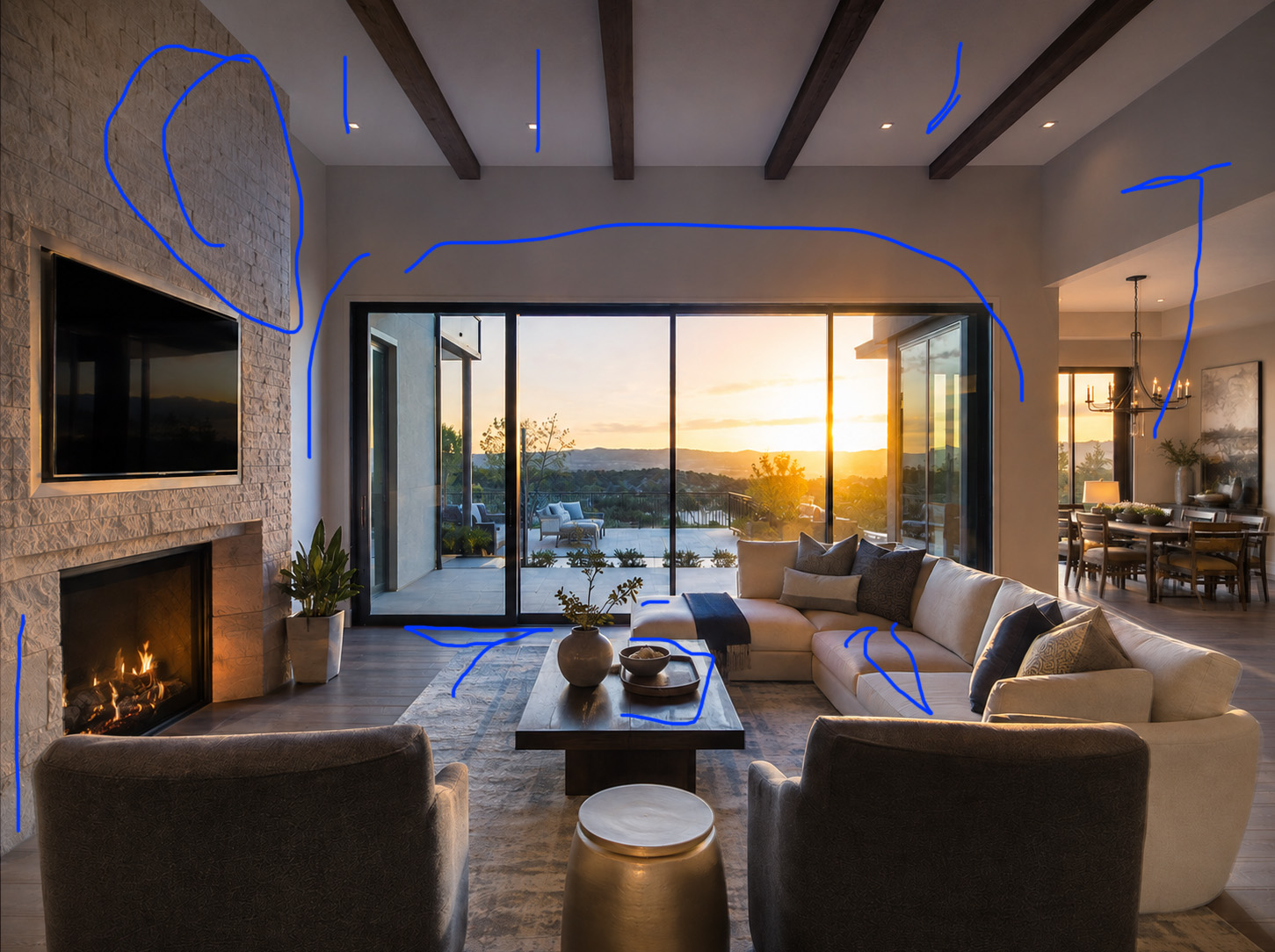 Architectural and Interiors Retouching.  Color Cast Correction