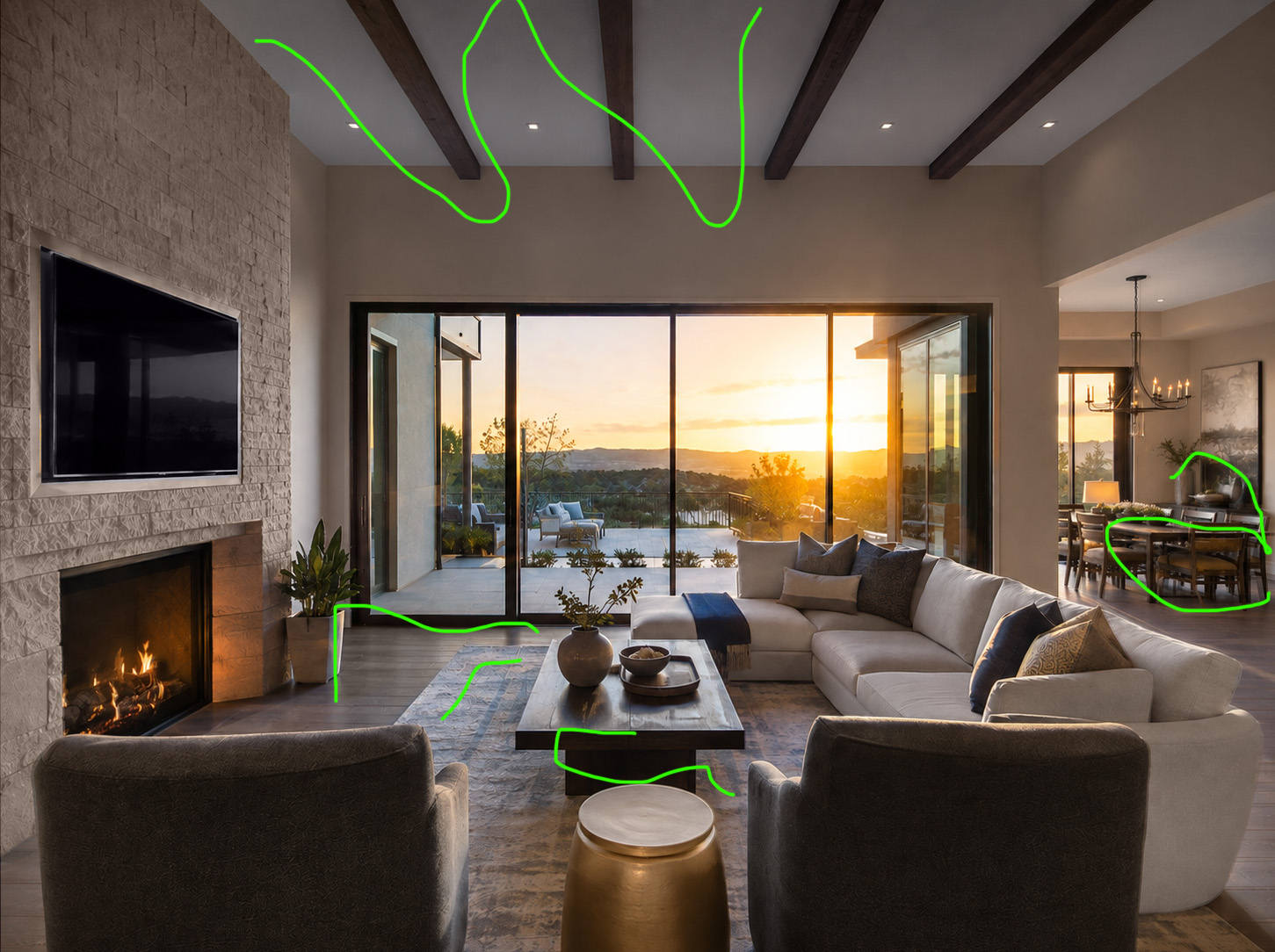 Architectural and Interiors Retouching.  Final adjustments