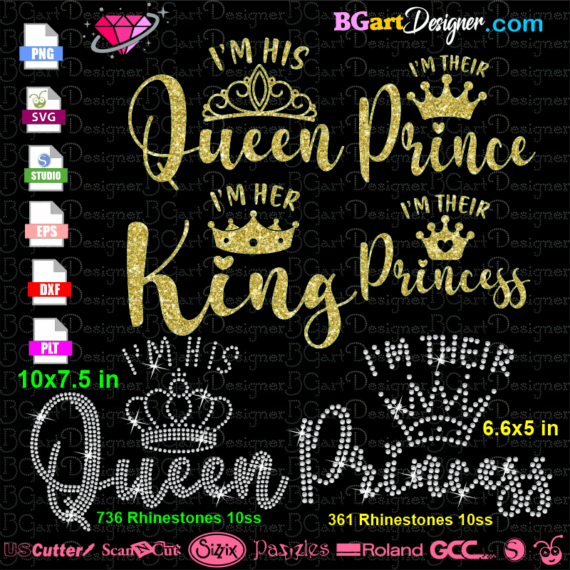 Tangled rapunzel quote, and at last i see the light inspired cutting file in svg, esp, dxf, png formats. Free Queen King Prince Princess Svg Cut File Best Free Svg