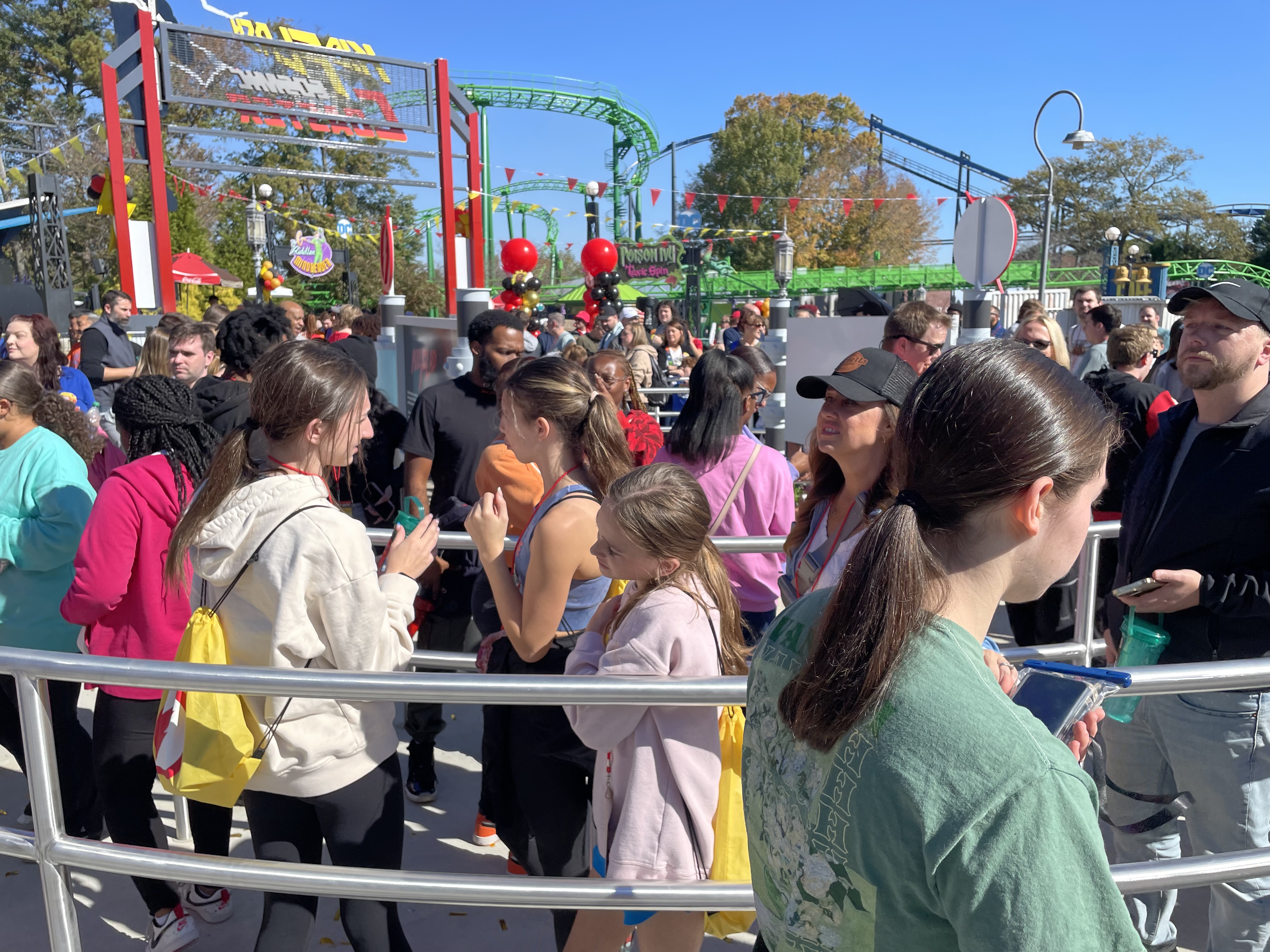Opening Day for Kid Flash Cosmic Coaster at Six Flags Over Georgia