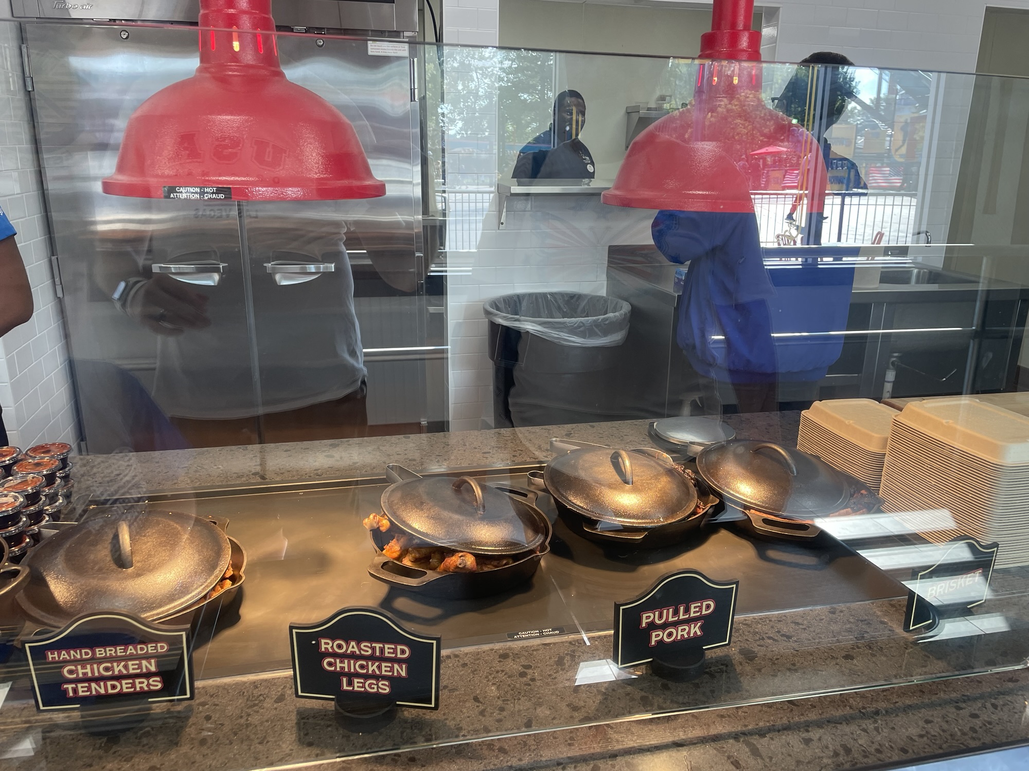 Dining at the Delicious New Firehouse BBQ at Six Flags Over