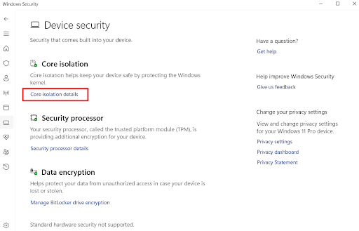 BGX Script League Of Legends Tutorial For Windows Mac Core Isolation Details 