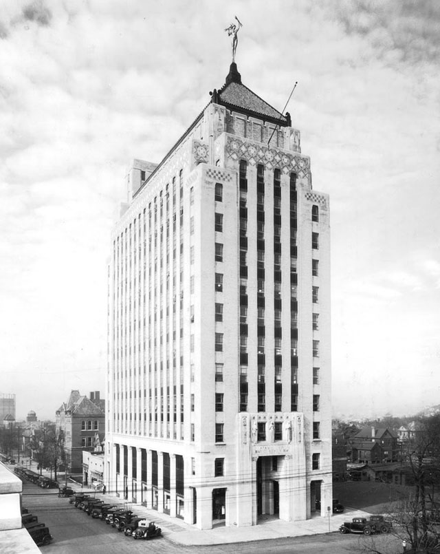 A history of the Alabama Power Building, including Vulcan's mythical